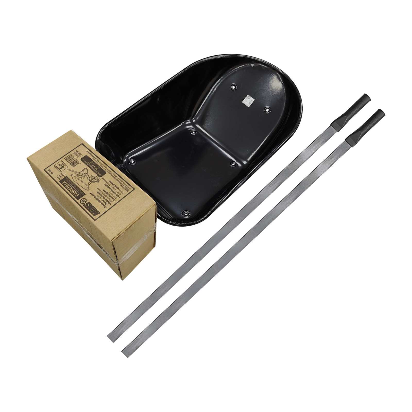 CARRETILLA LLANTA DE PU ANTIPONCHADURA 6 ft3 BASTIDOR TUBULAR CUADRADO - Imagen 4