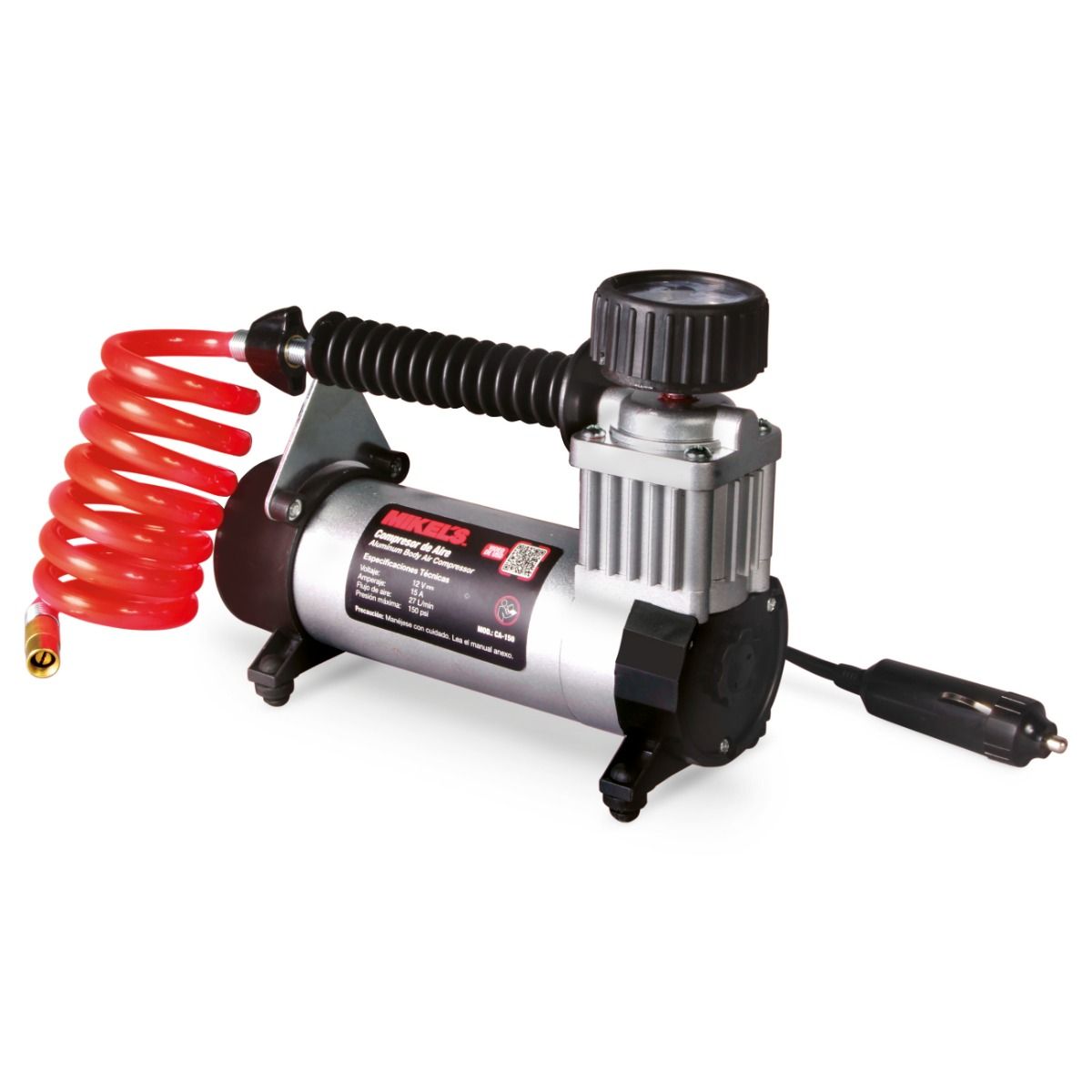 MIKELS CA-150 Compresor de aire, cuerpo de aluminio (150 PSI)