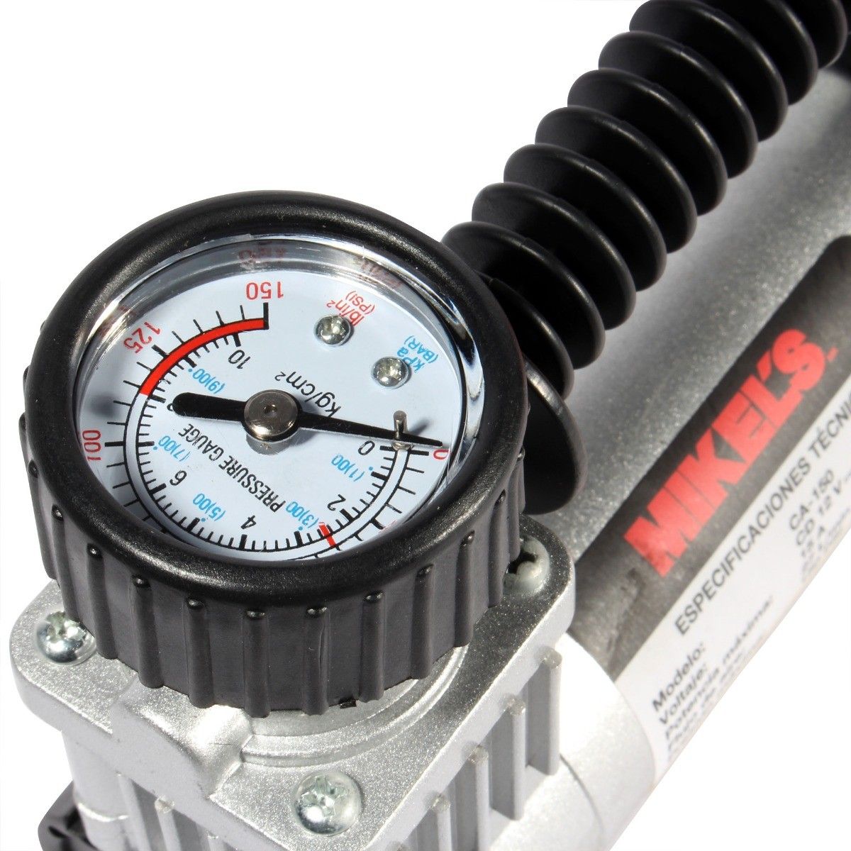 MIKELS CA-150 Compresor de aire, cuerpo de aluminio (150 PSI) - Imagen 3