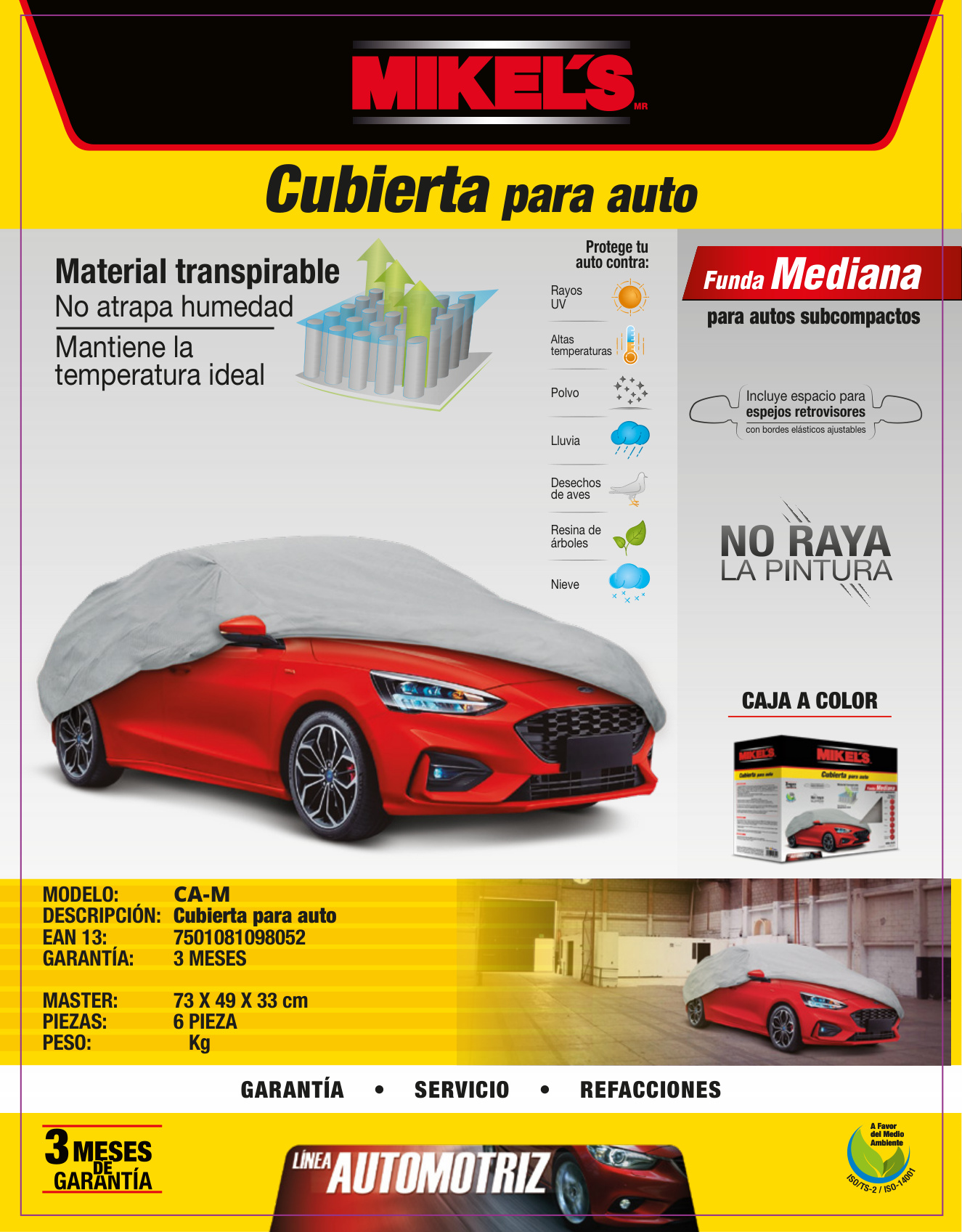 MIKELS CA-M Cubierta para auto (M) - Imagen 2