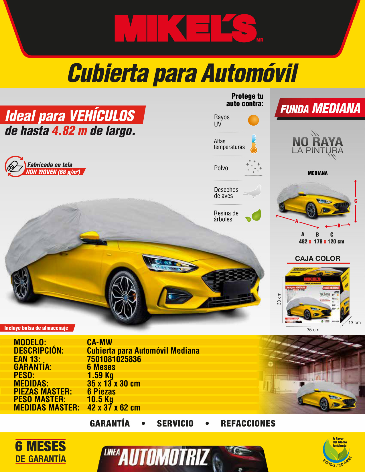 MIKELS CA-MW Cubierta para auto (M) - Imagen 4