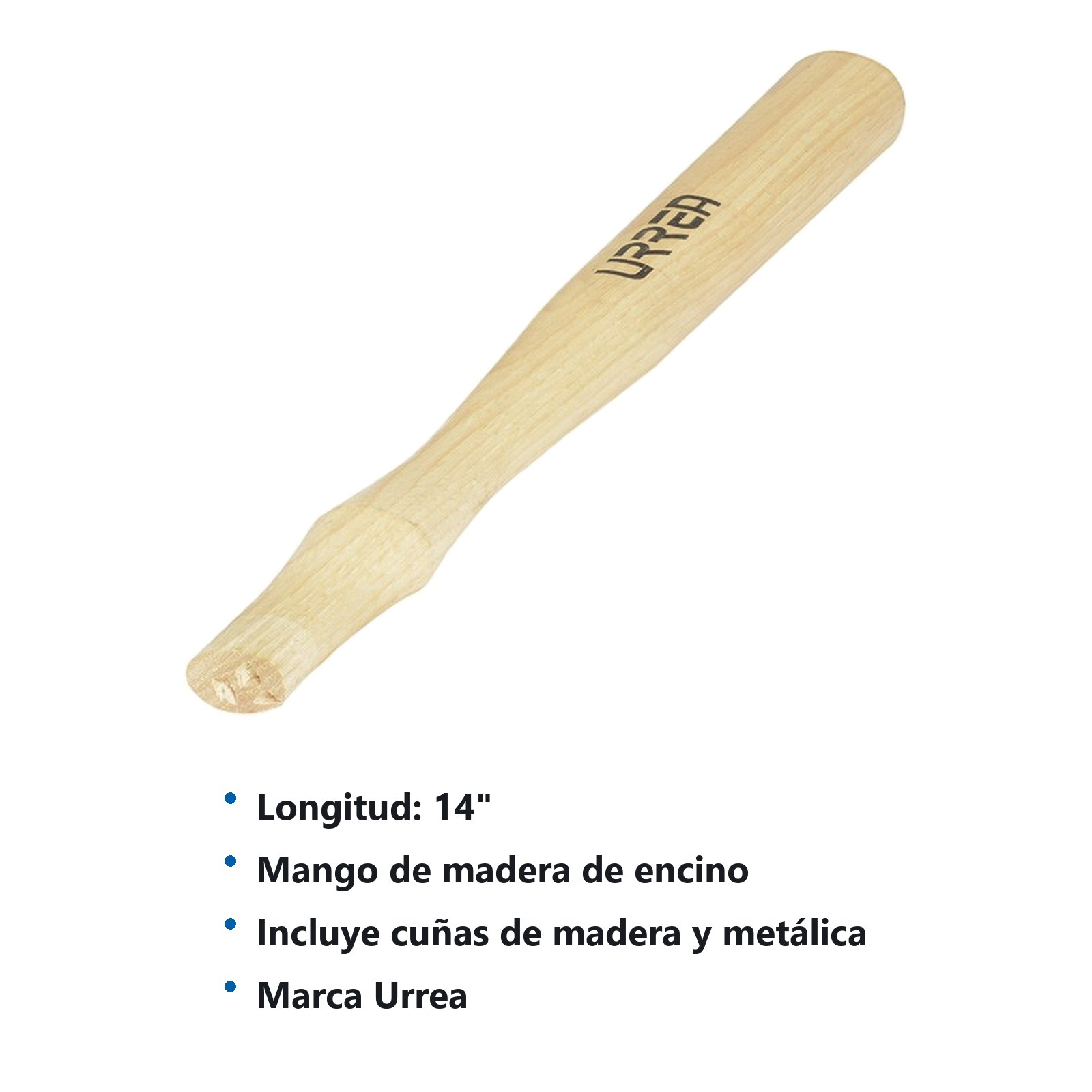 Repuesto para martillo de bola mango de madera de 14" Urrea - Imagen 2