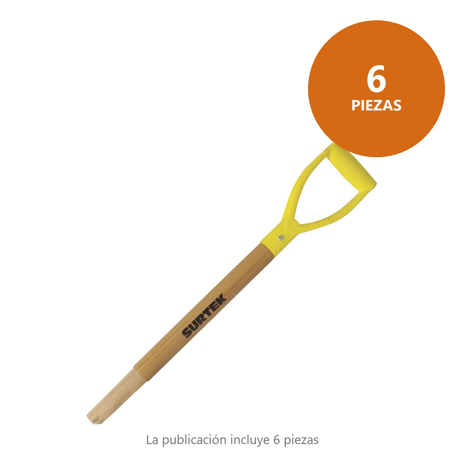 Repuesto de madera con puño plástico "Y" para pala Surtek - Imagen 3