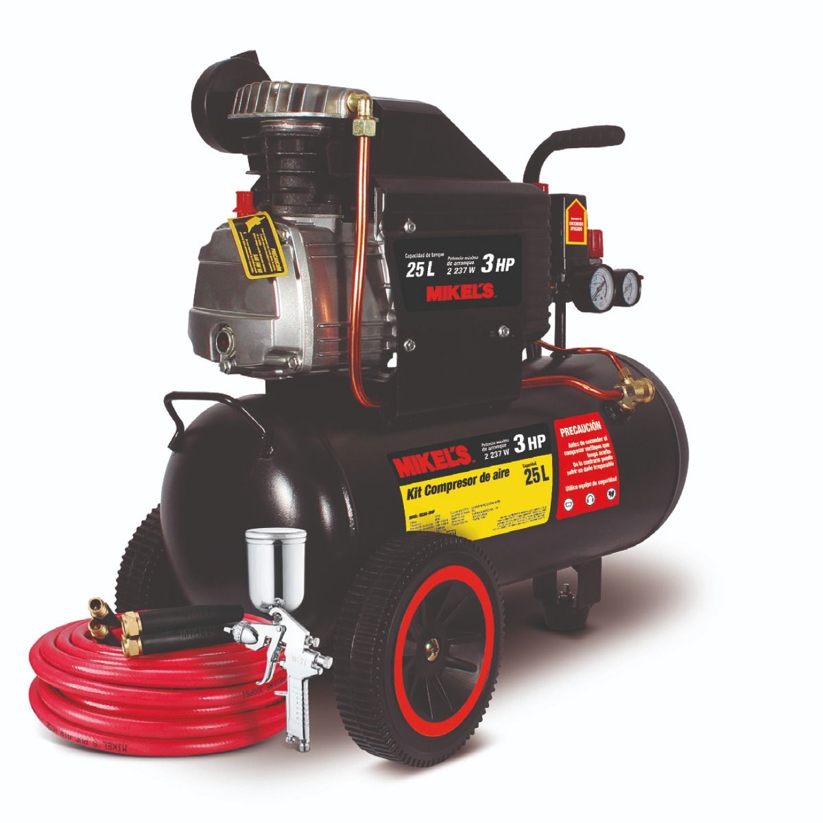 MIKELS CAI-3HP Compresor de aire 3 HP (25 lts)