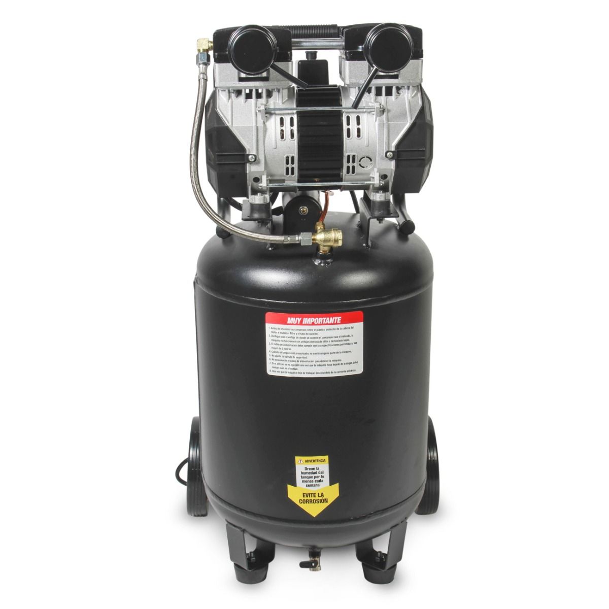 MIKELS CALA-2.5HP Compresor de aire 2.5 HP (50 lts) LIBRE DE ACEITE - Imagen 2