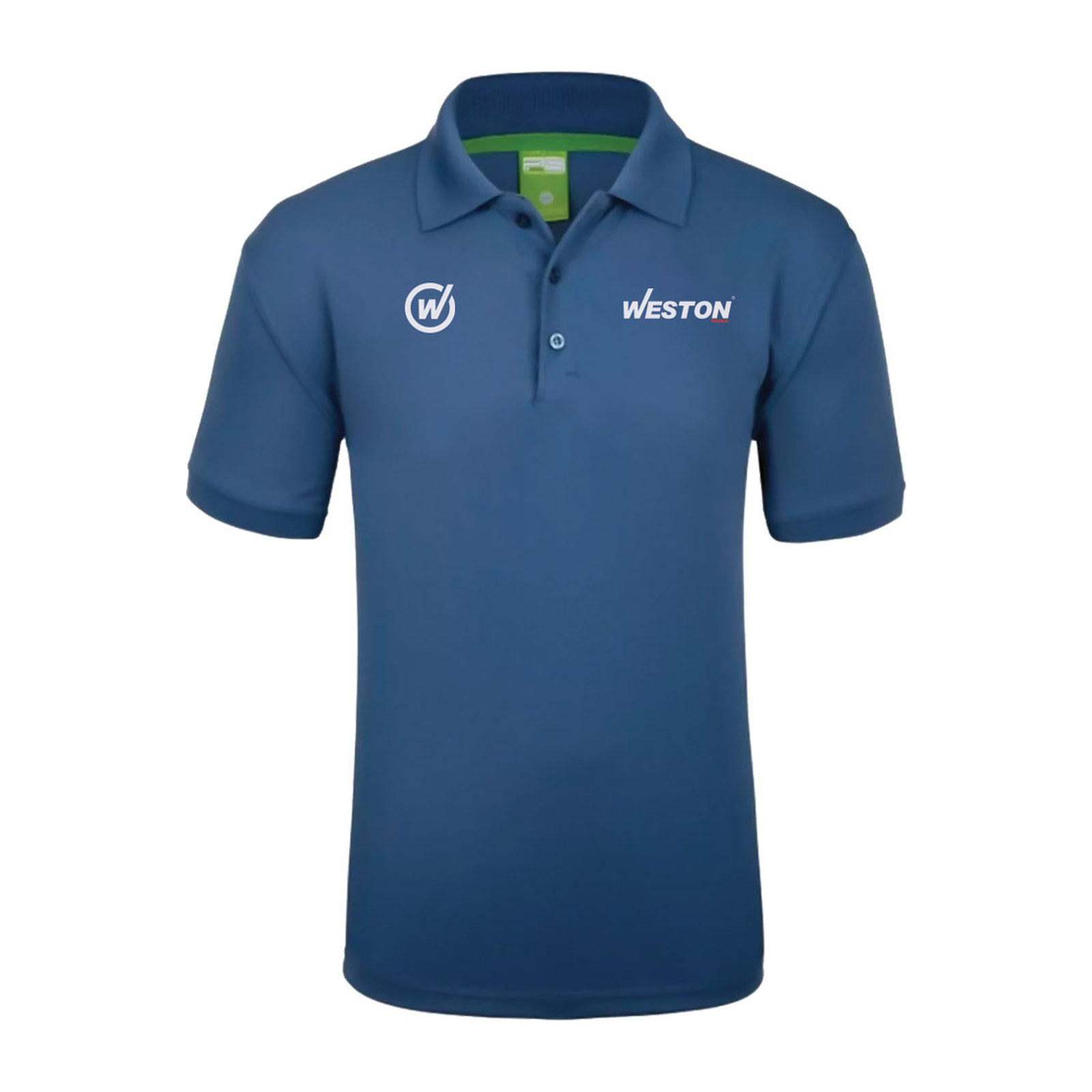 Playera Tipo Polo Sport Dryfit Weston Color Cobalto Talla G Hombre