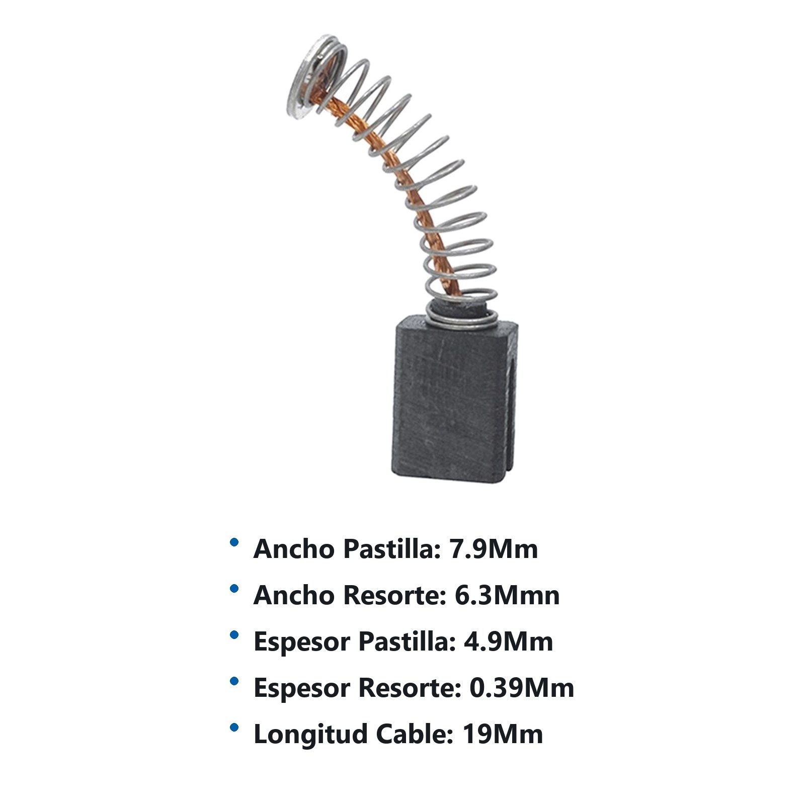 Juego de carbones para LB521A, RM512B, SK403B, SK503A, SK403C Urrea - Imagen 3