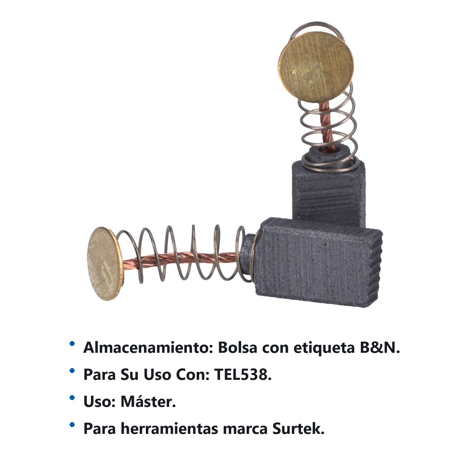 Juego de carbones para TEL538 Surtek - Imagen 3