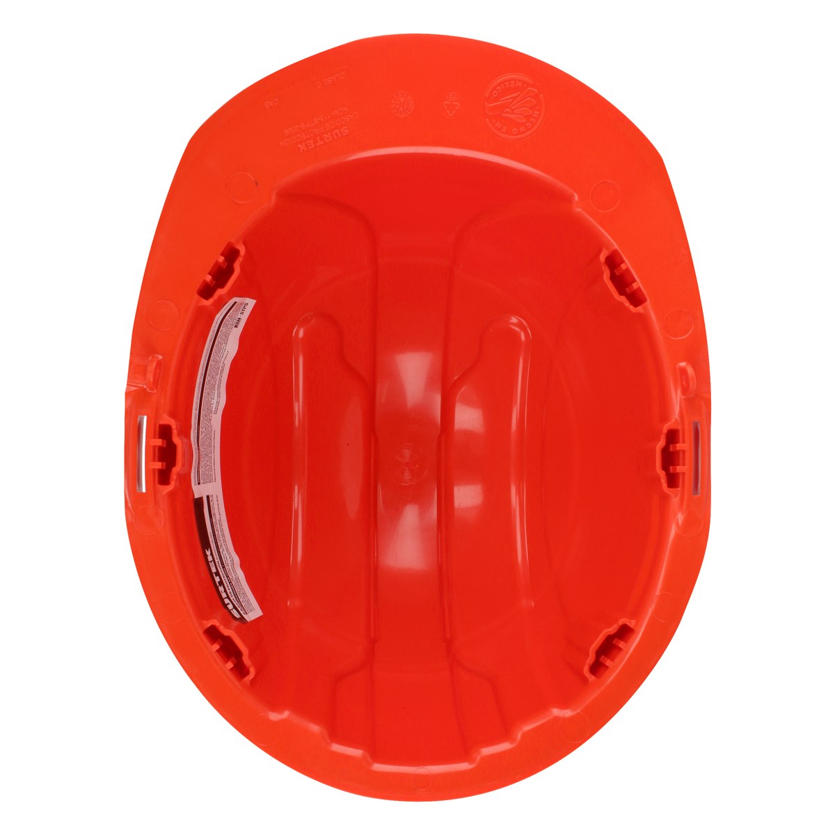 Casco de seguridad con ajuste de intervalos de 4 puntos, color naranja Surtek - Imagen 2