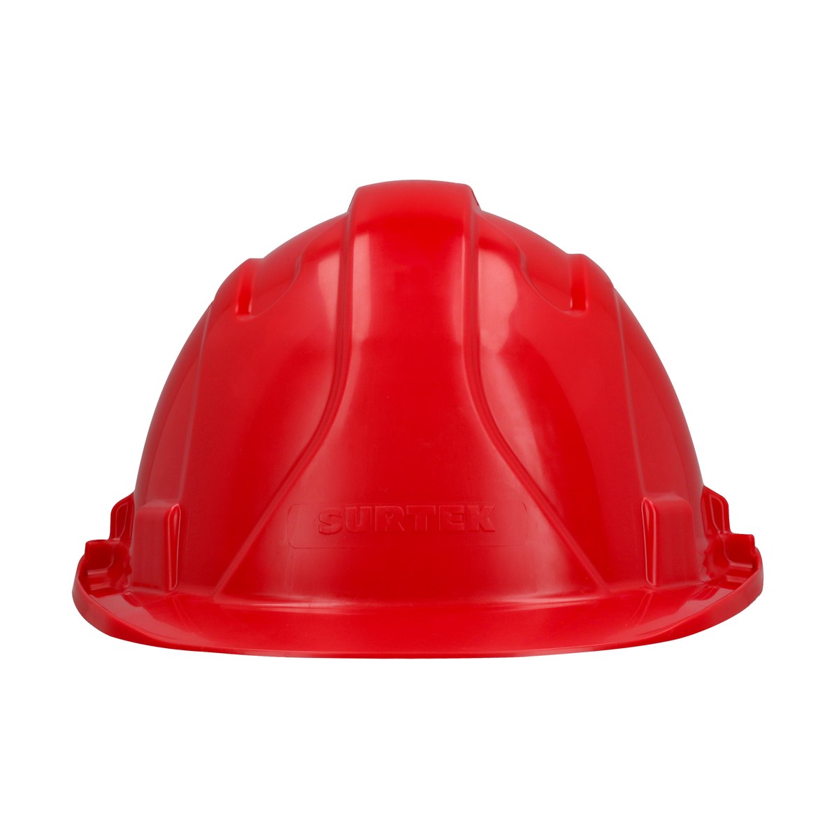 Casco de seguridad con ajuste de intervalos de 4 puntos, color rojo Surtek - Imagen 4