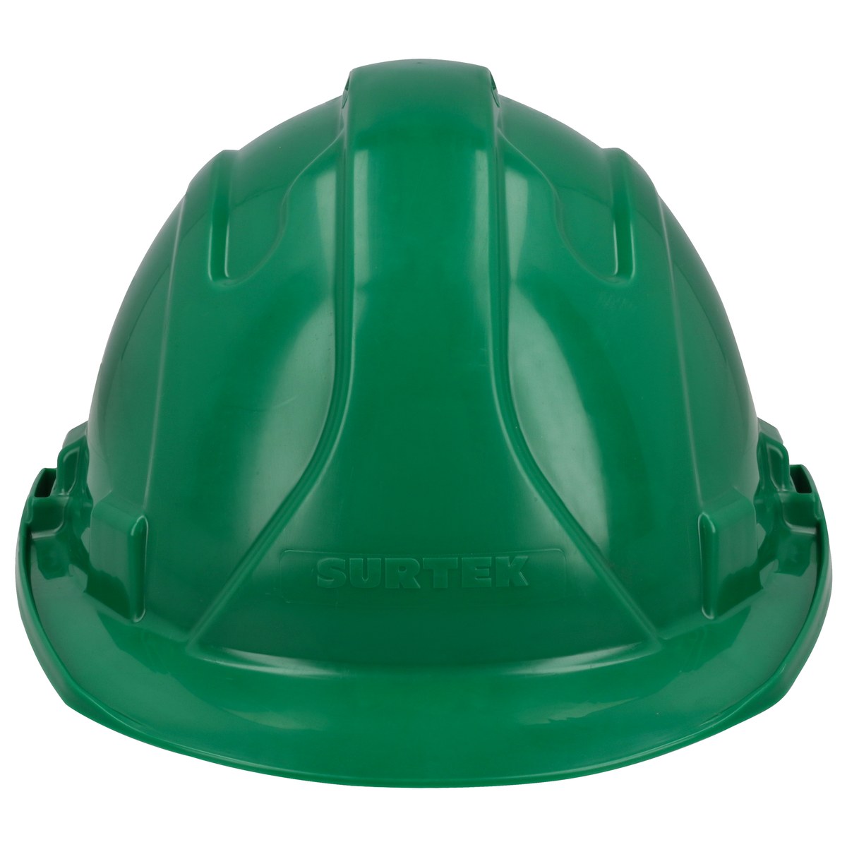 Casco de seguridad con ajuste de intervalos de 4 puntos, color verde Surtek