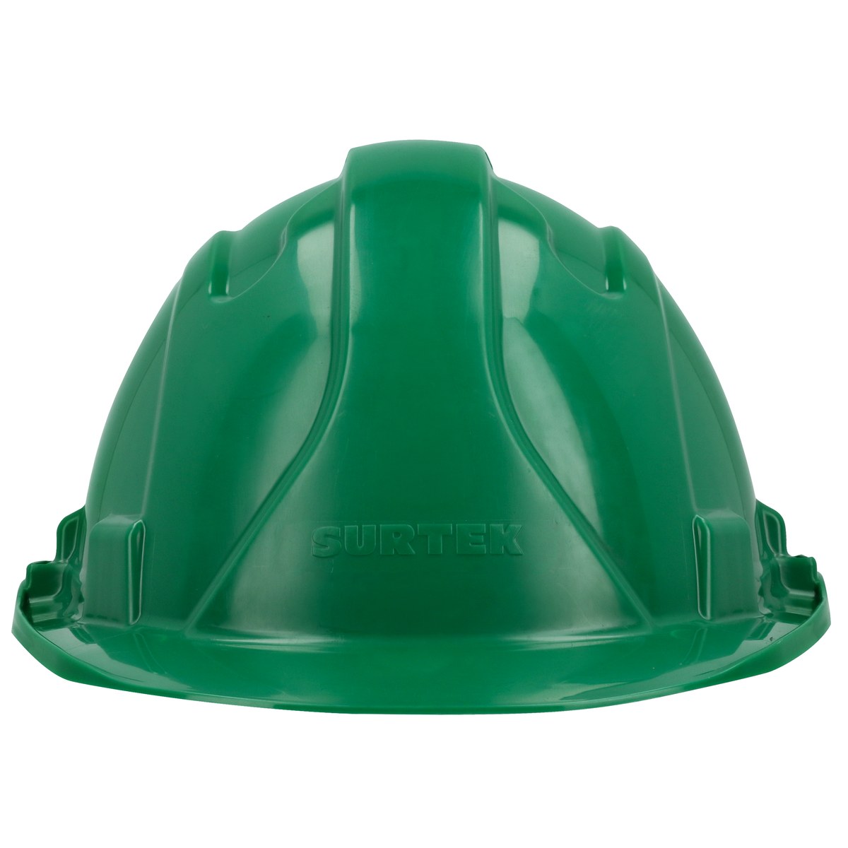 Casco de seguridad con ajuste de intervalos de 4 puntos, color verde Surtek - Imagen 4
