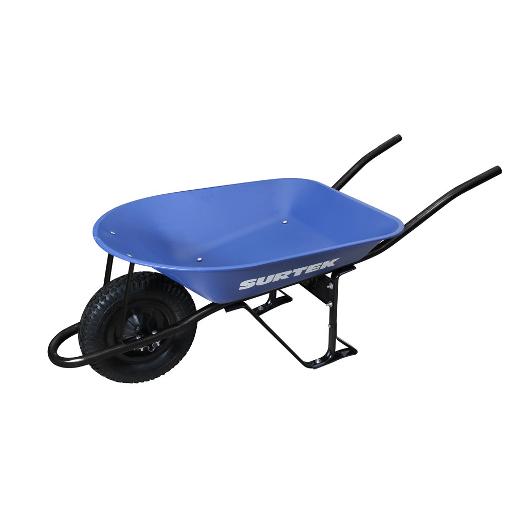 Carretilla reforzada con bastidor metálico 4 Ft3 llanta neumática reforzada de 4 capas Surtek