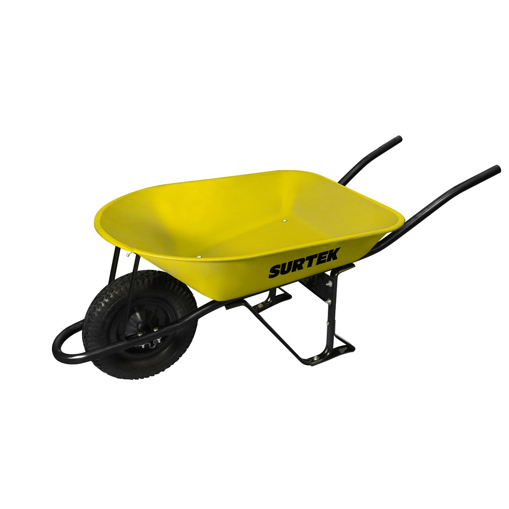Carretilla reforzada con bastidor metálico 4.5 Ft3 llanta neumática reforzada de 4 capas Surtek