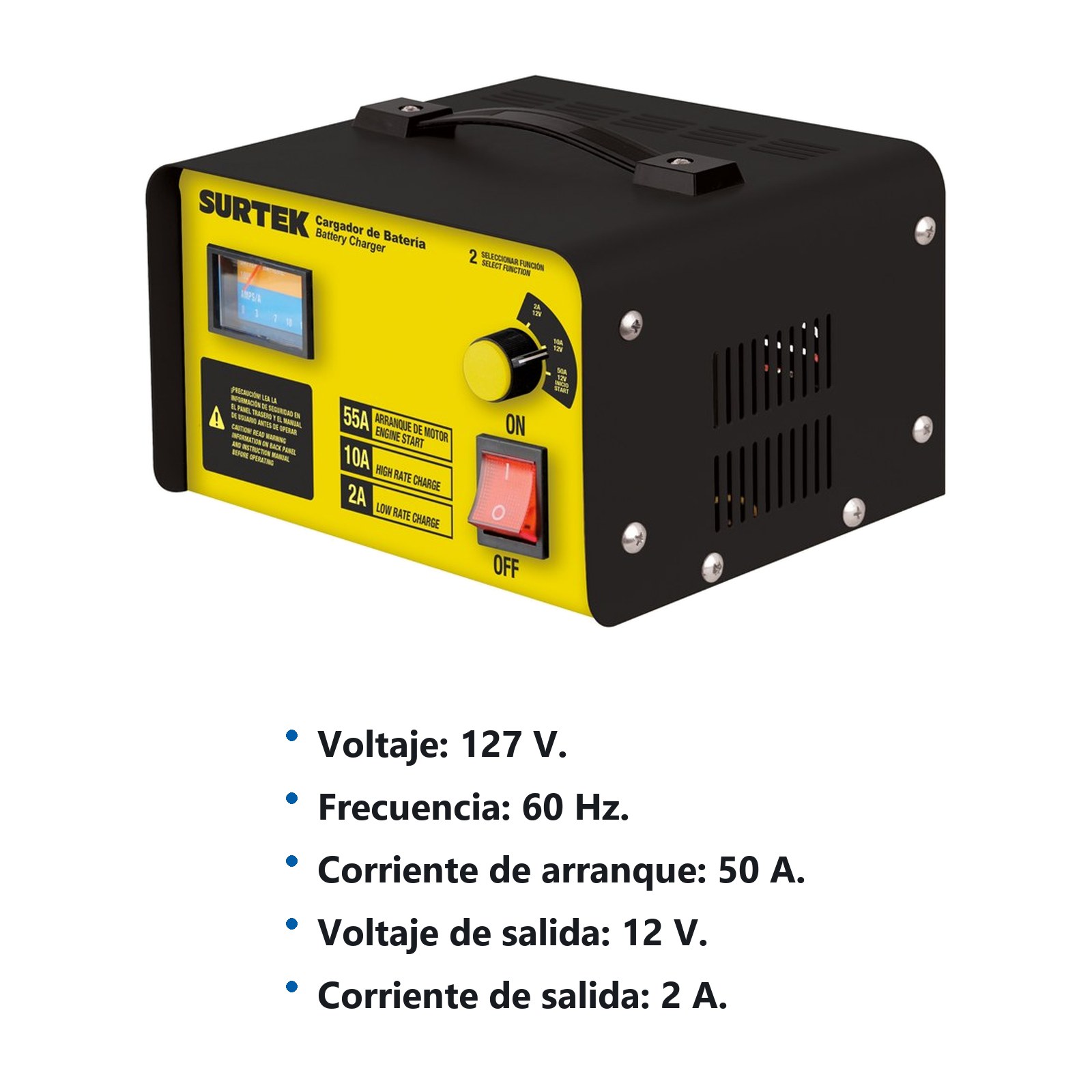 Cargador de bateria 50 A Surtek - Imagen 2