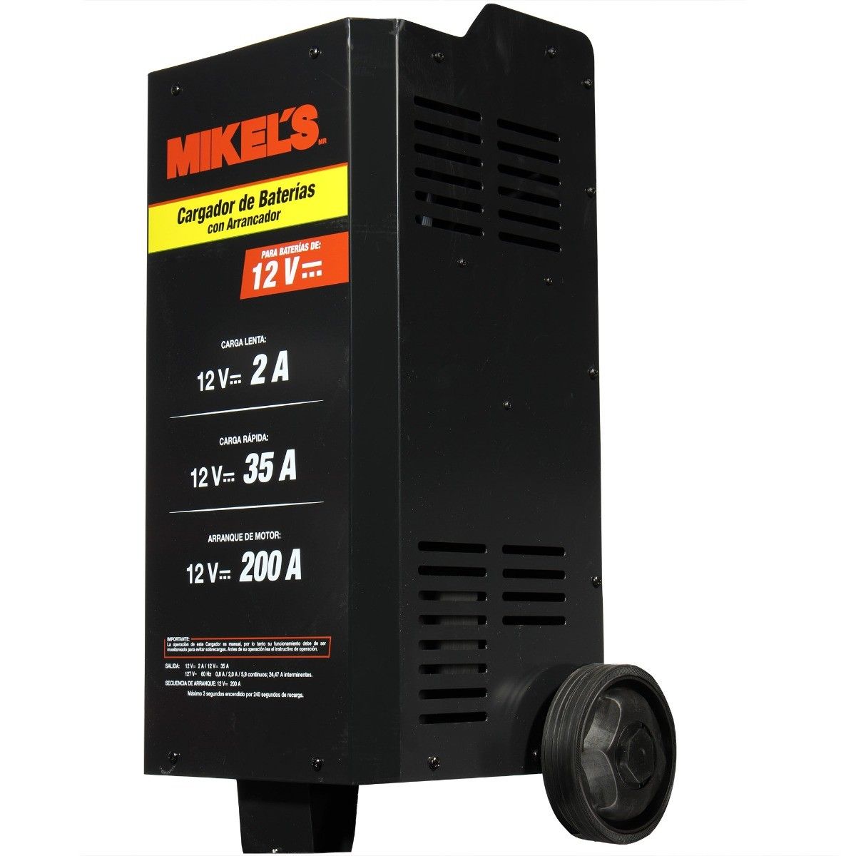 MIKELS CBA-200 Cargador baterías con arrancador (2/35/200 amp) - Imagen 3