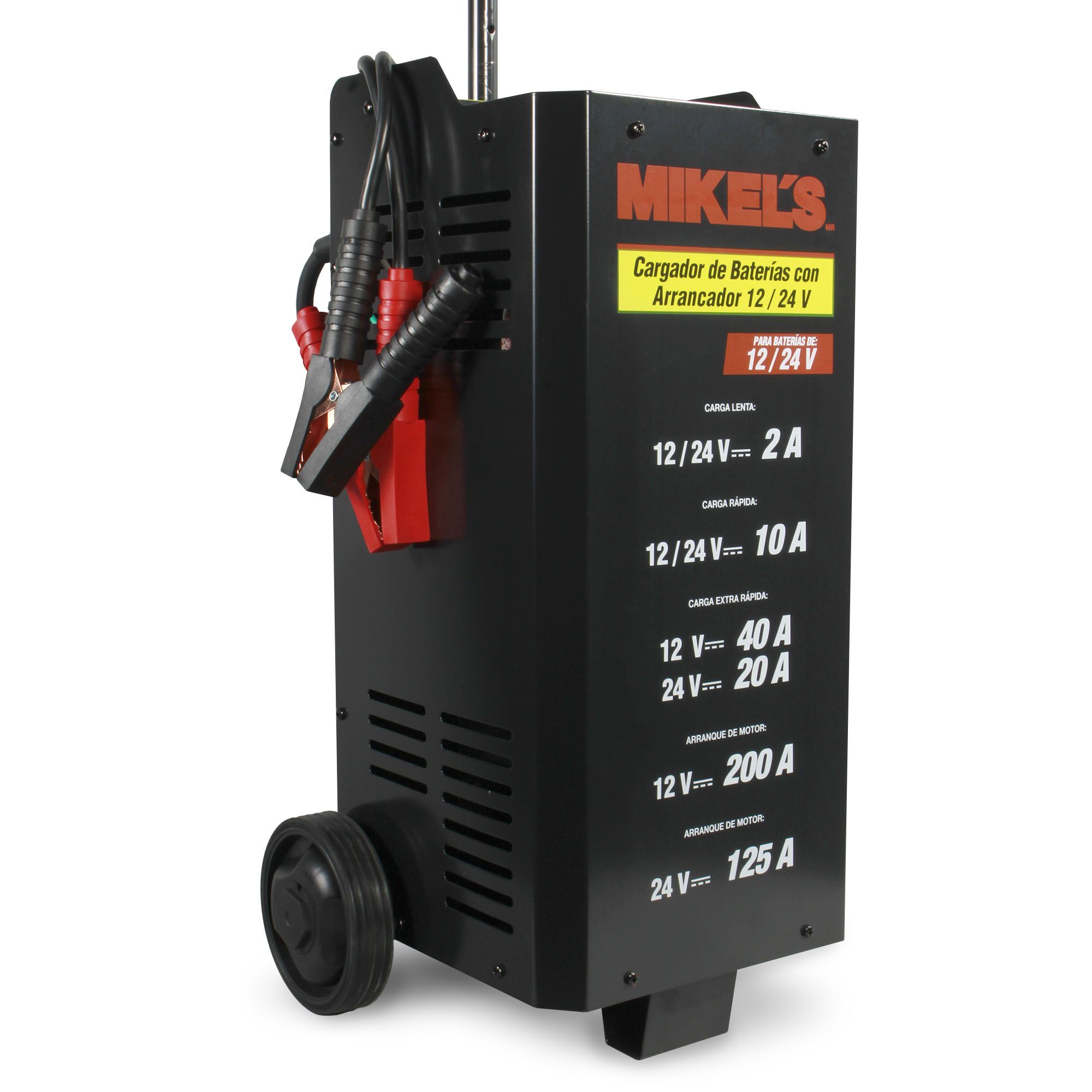 MIKELS CBAP-1224 Cargador para baterías 12/24 V con arrancador