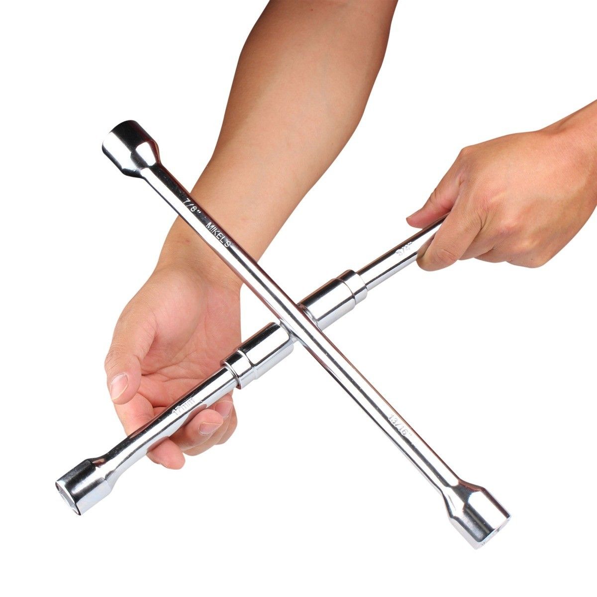 MIKELS CC-14P Llave de cruz plegable 14” (13/16” - 3/4” - 17mm - 7/8”)
