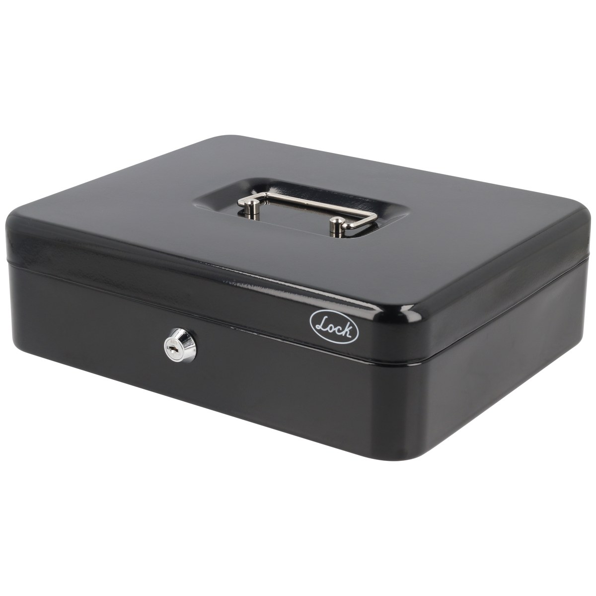 Caja metálica para dinero con charola removible 240 mm x 300 mm x 90 mm Lock - Imagen 2