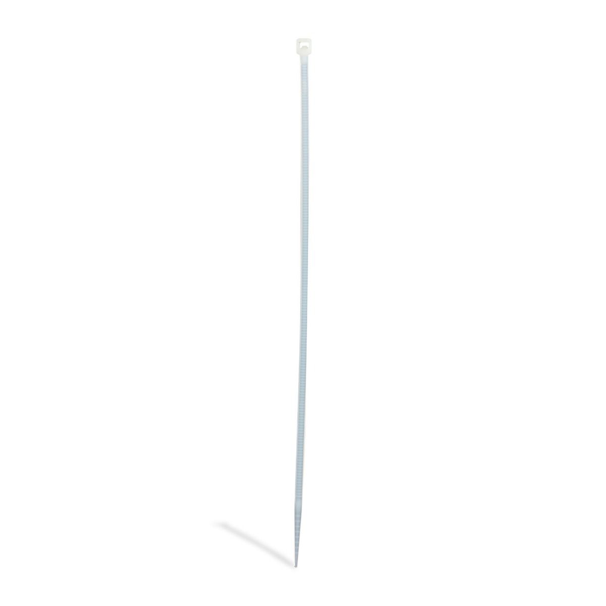 MIKELS CDP100-25X150B Cinchos de plástico 2.5x150 mm, 100 pzas, Blanco