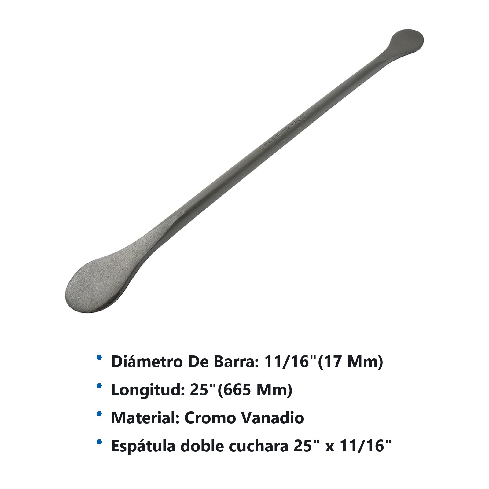 Espátula para montar y desmontar llantas doble cuchara 25" x 11/16" Urrea - Imagen 3