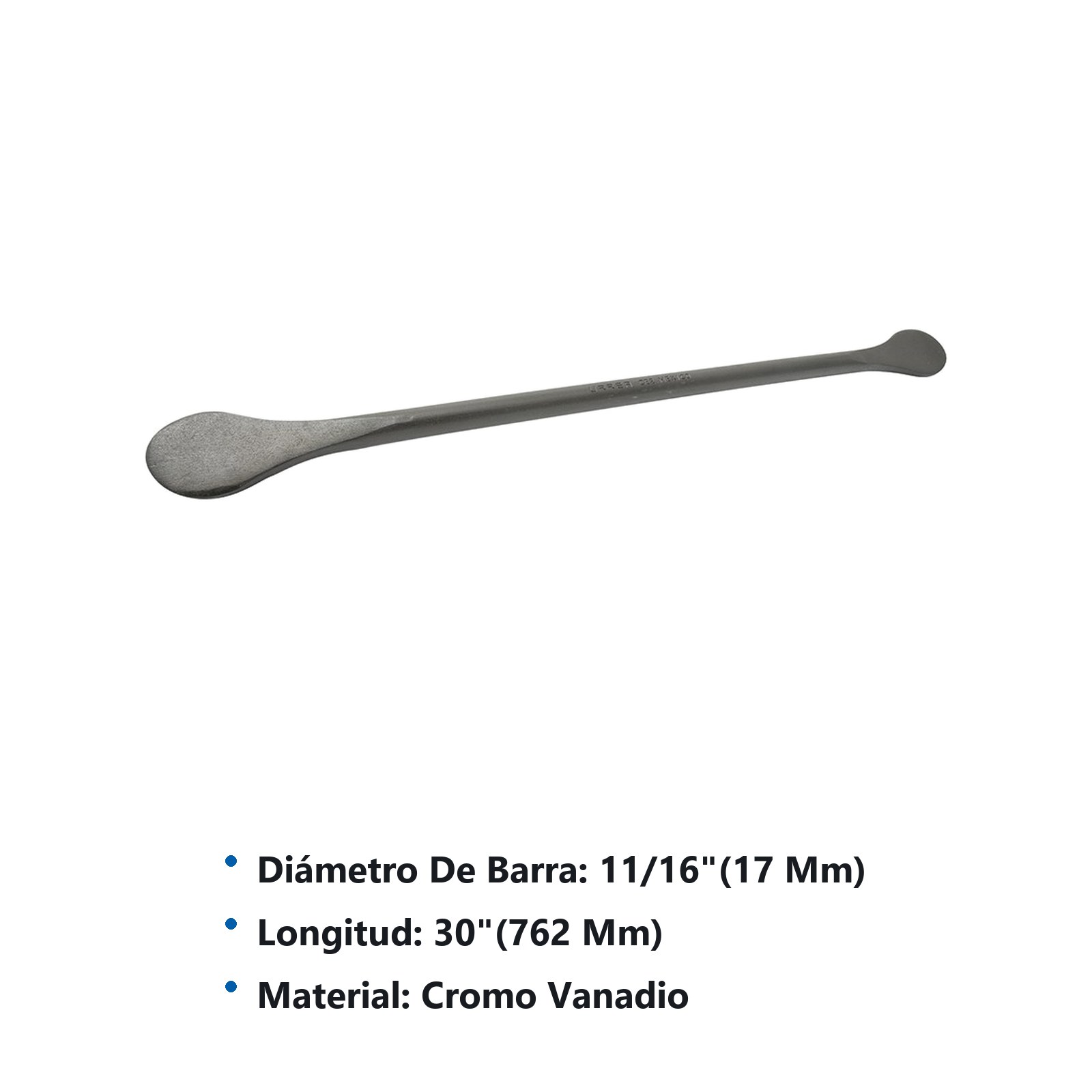 Espátula para montar y desmontar llantas doble cuchara 30" x 11/16" Urrea - Imagen 3