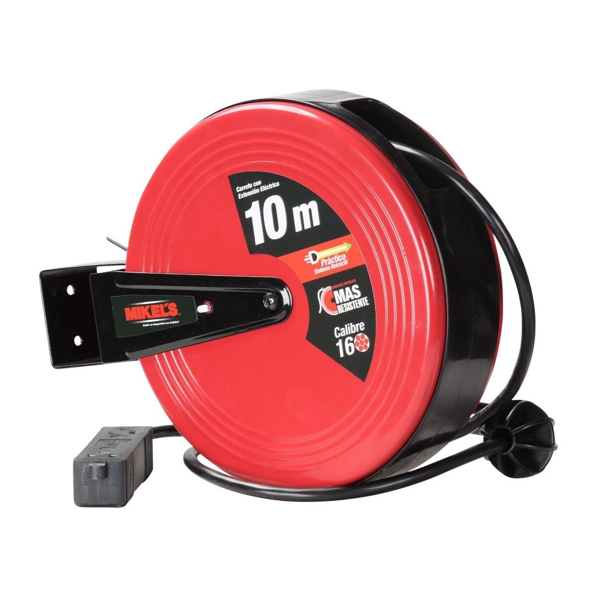 MIKELS CEE-10 Carrete con extensión eléctrica (10 mts)