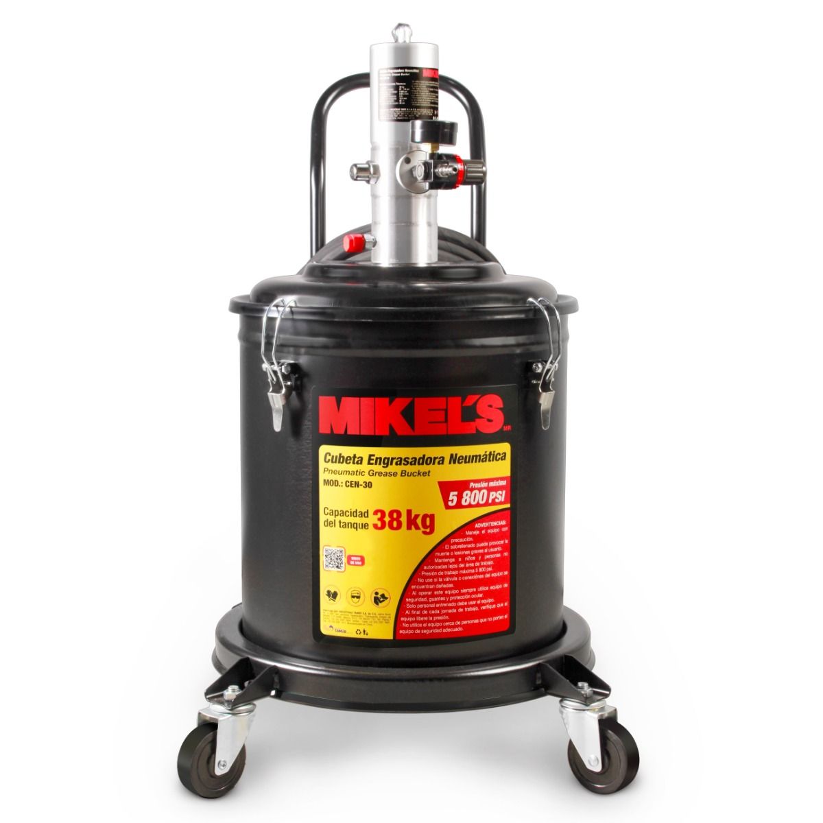 MIKELS CEN-30 Cubeta engrasadora neumática (38 kgs)
