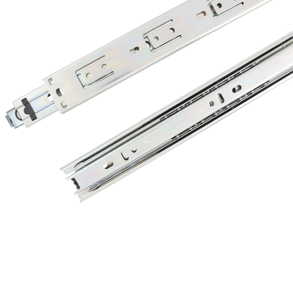 Corredera de extensión total para cajón, 3.5 cm x 30 cm, 2 piezas Lock