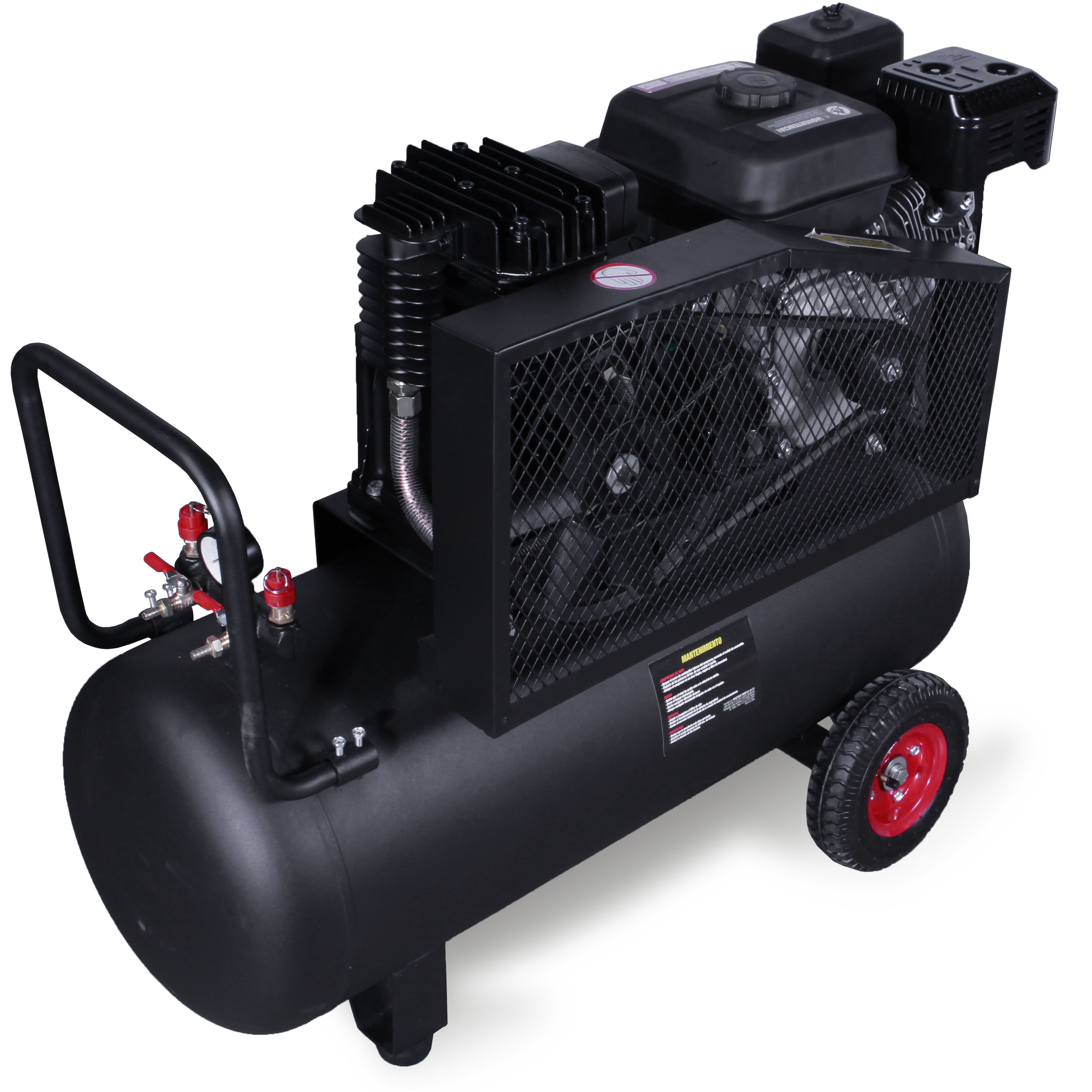 MIKELS CG-6.5HP Compresor de aire 6.5 HP Motor a Gasolina (100 lts)