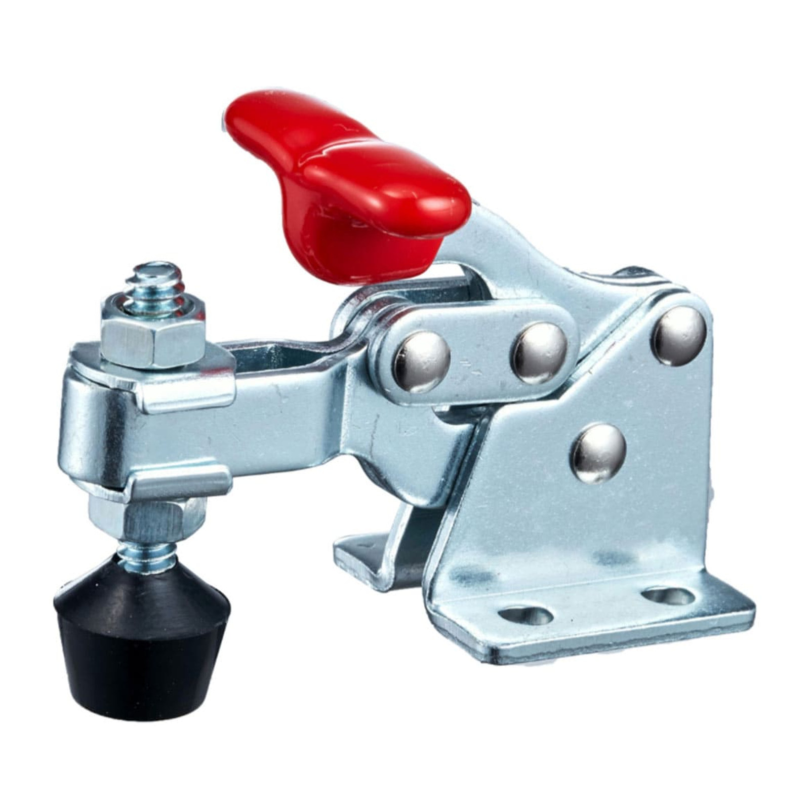 Clamp de Acción Vertical Manija T 68 kg Barra U con Seguro CLAMPTEK