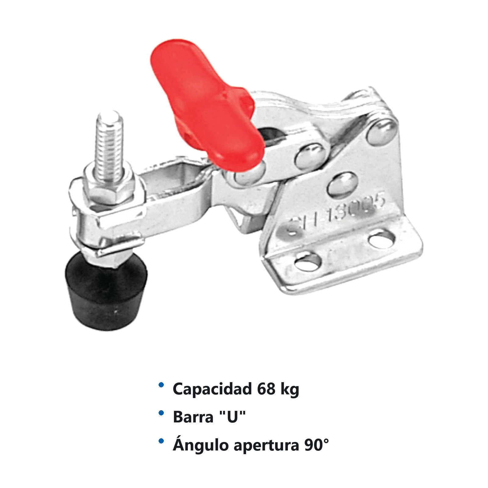CLAMP ACCION VERT. MANIJA T 68KG BARRA ''U - Imagen 2