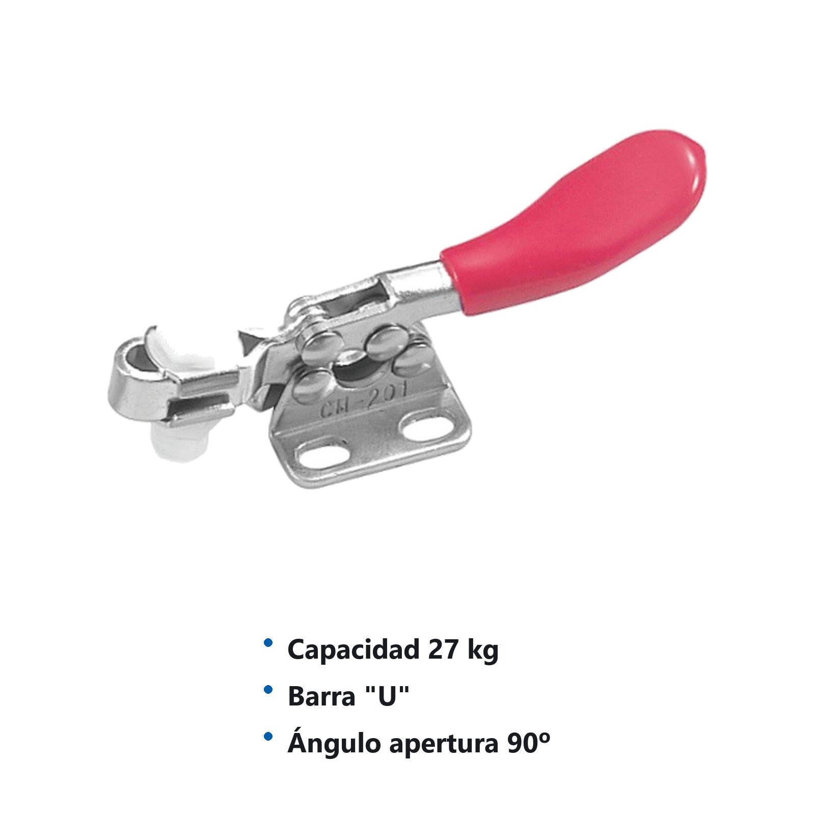CLAMP ACCION HOR. 27KG BARRA ''U - Imagen 2