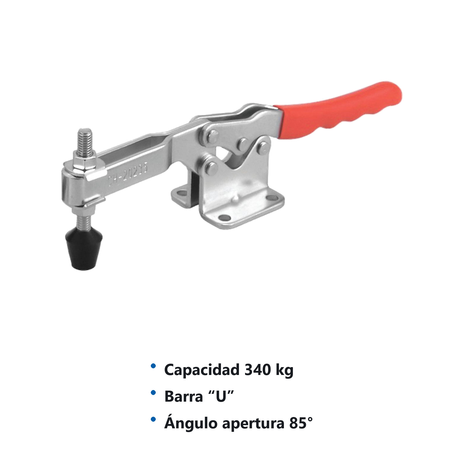 CLAMP ACCION HOR. 340KG BARRA ''U - Imagen 2