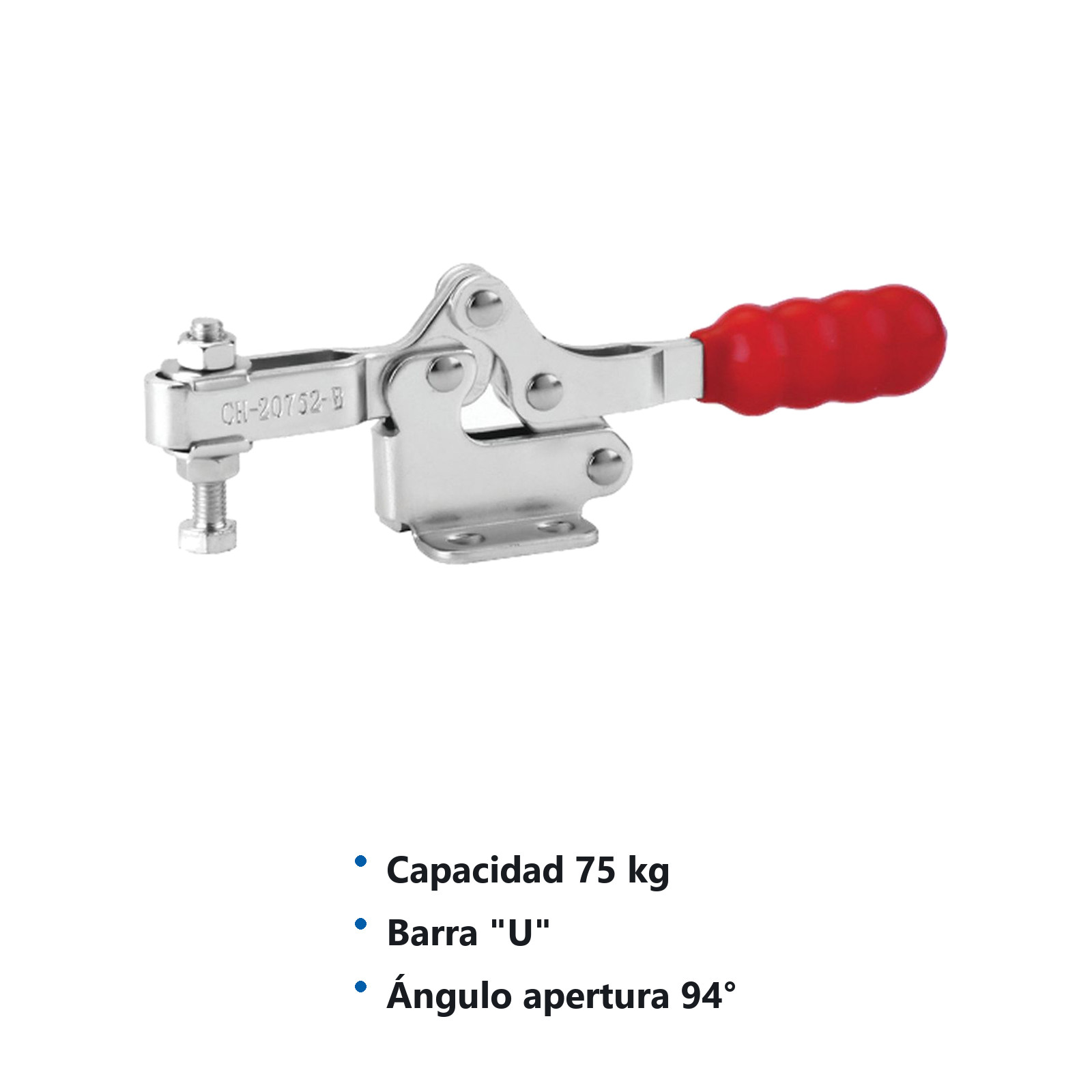 CLAMP ACCION HORIZONTAL 75KG BARRA ''U - Imagen 2