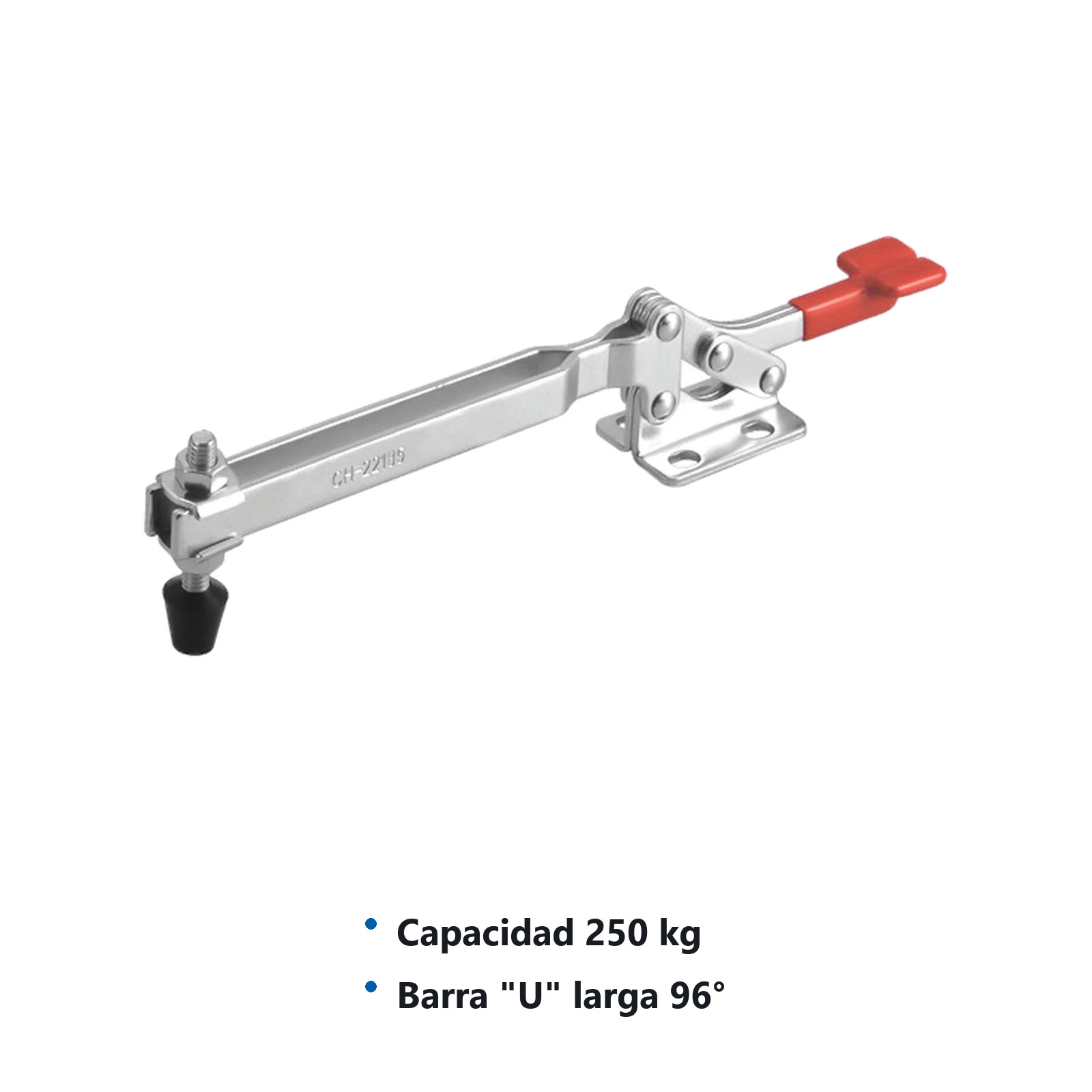 CLAMP ACCION HOR. 250KG BARRA ''U'' LARGA - Imagen 2