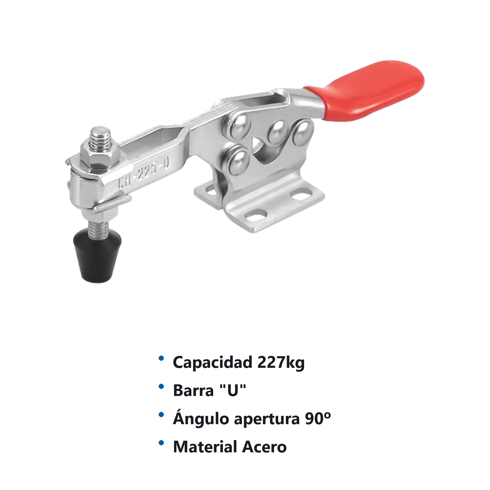 CLAMP ACCION HOR. 250KG BARRA ''U - Imagen 2
