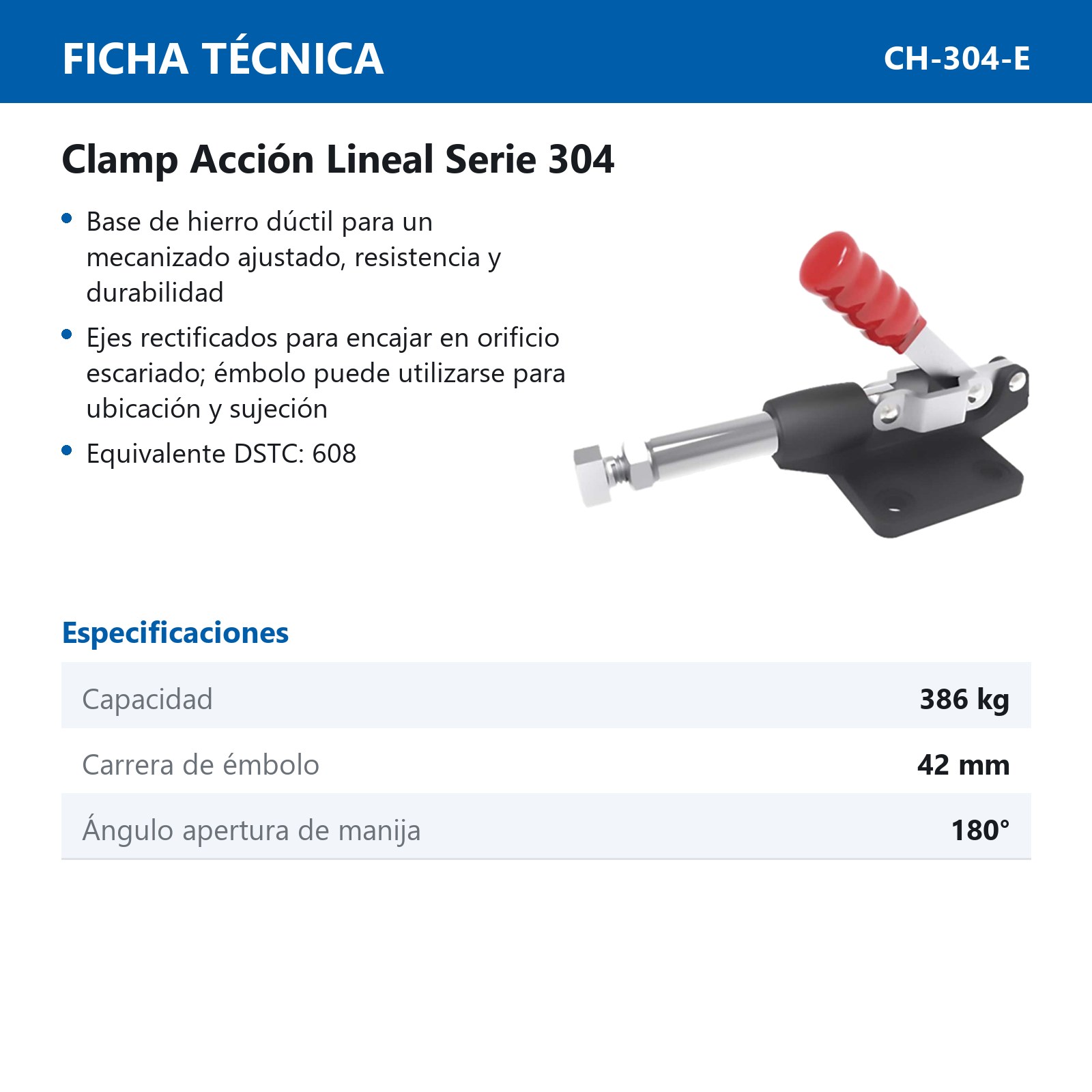 CLAMP ACCION LINEAL 386KG - Imagen 2