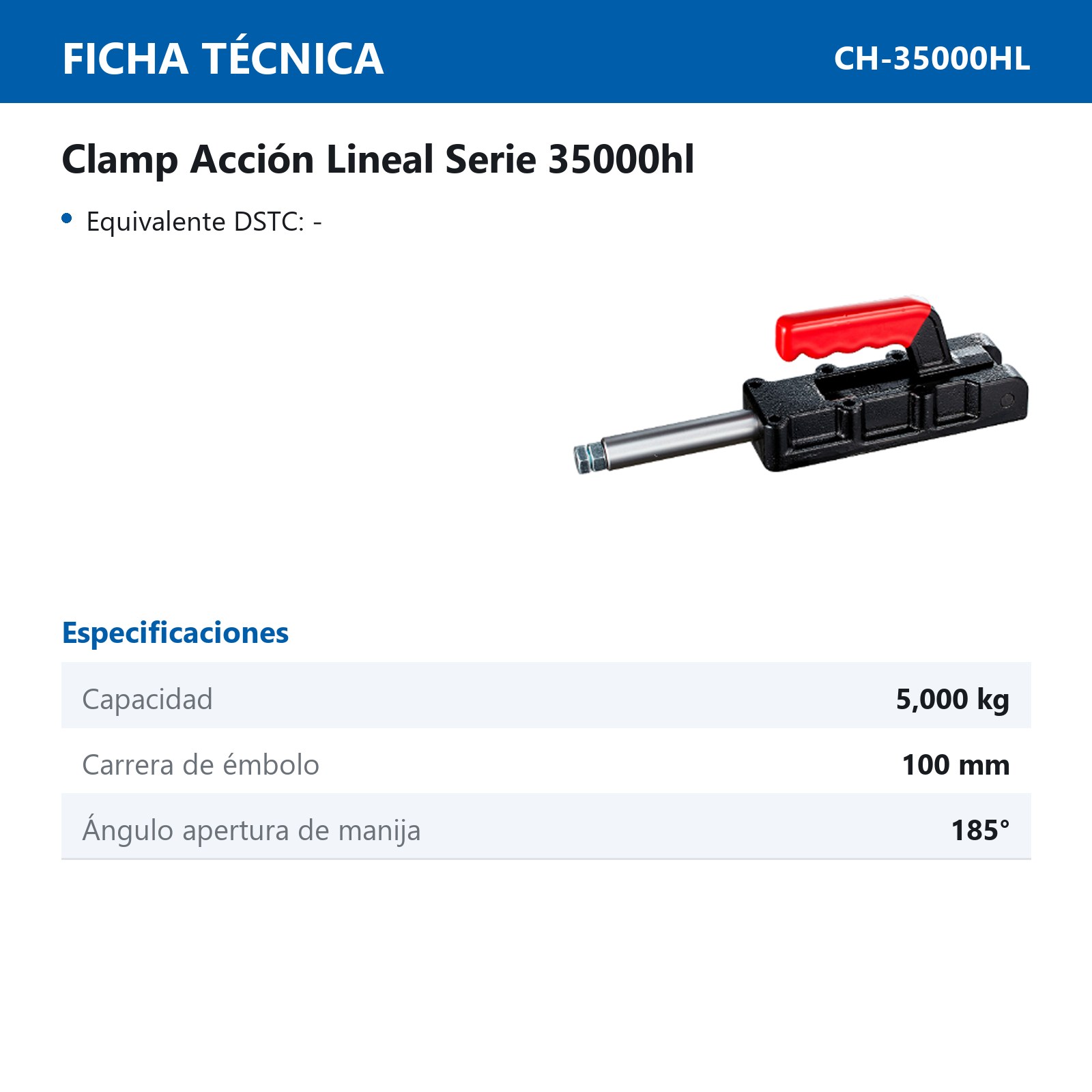 CLAMP ACCION LINEAL 5000KG - Imagen 2
