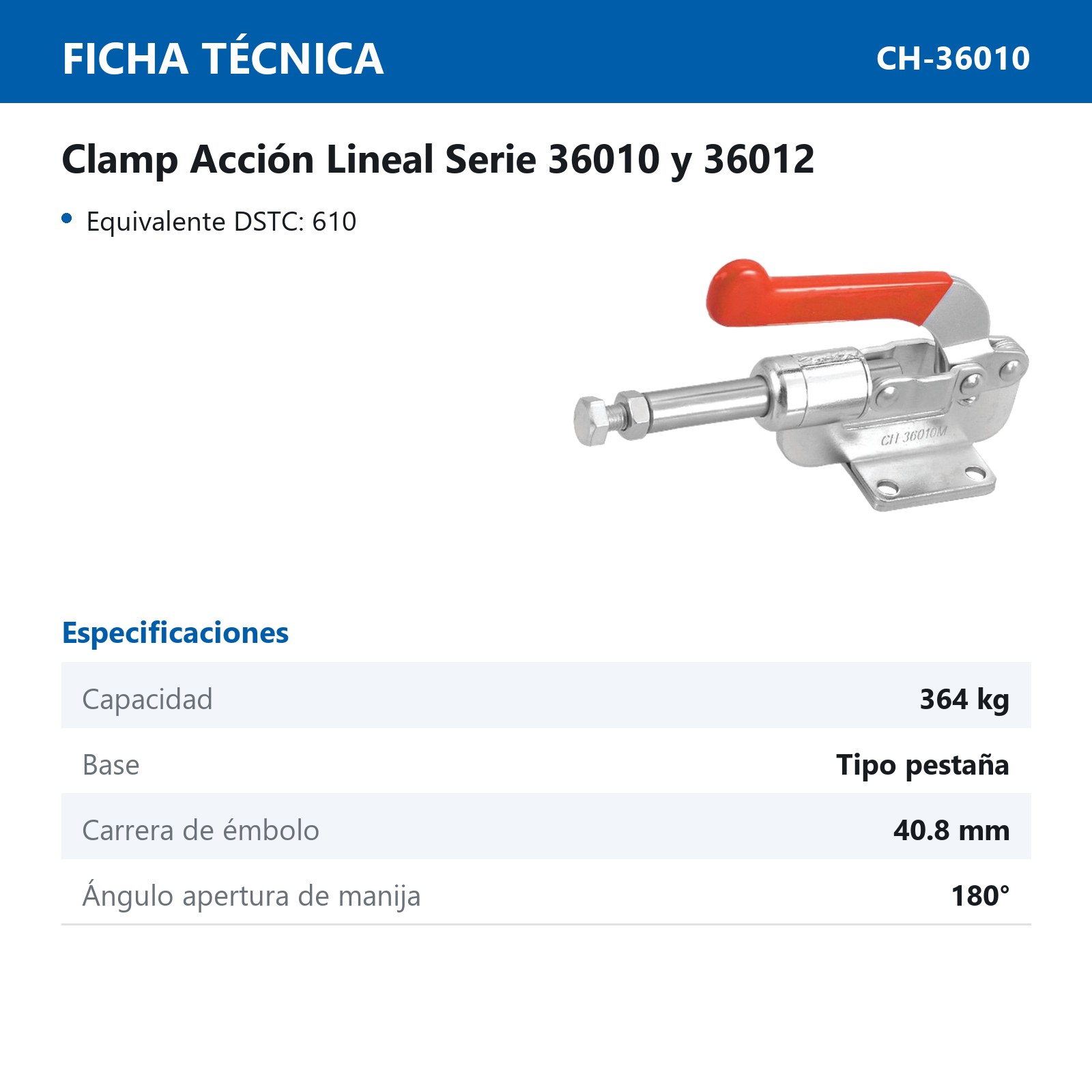 CLAMP ACCION LINEAL 364KG - Imagen 2
