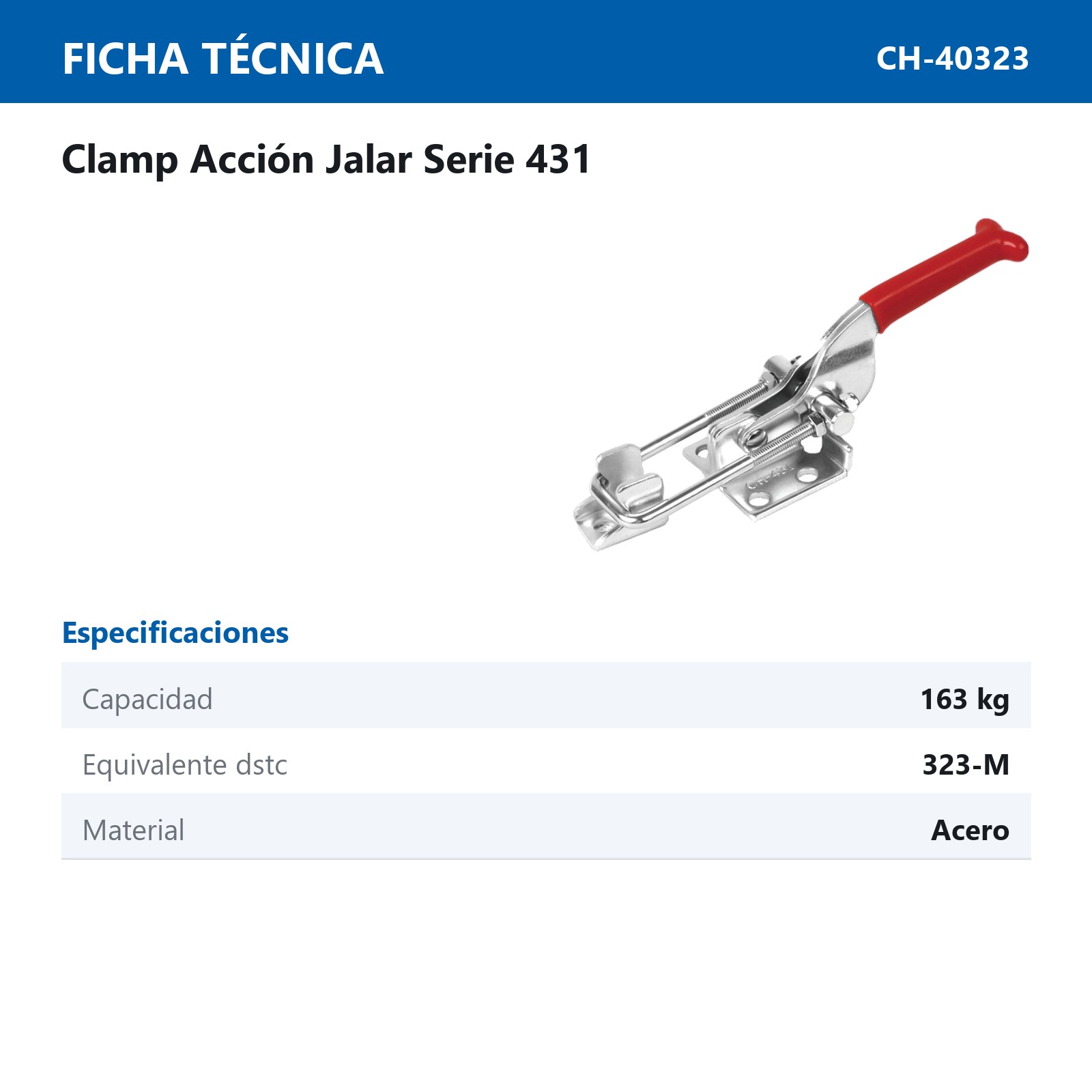 CLAMP ACCION JALAR 163KG - Imagen 2