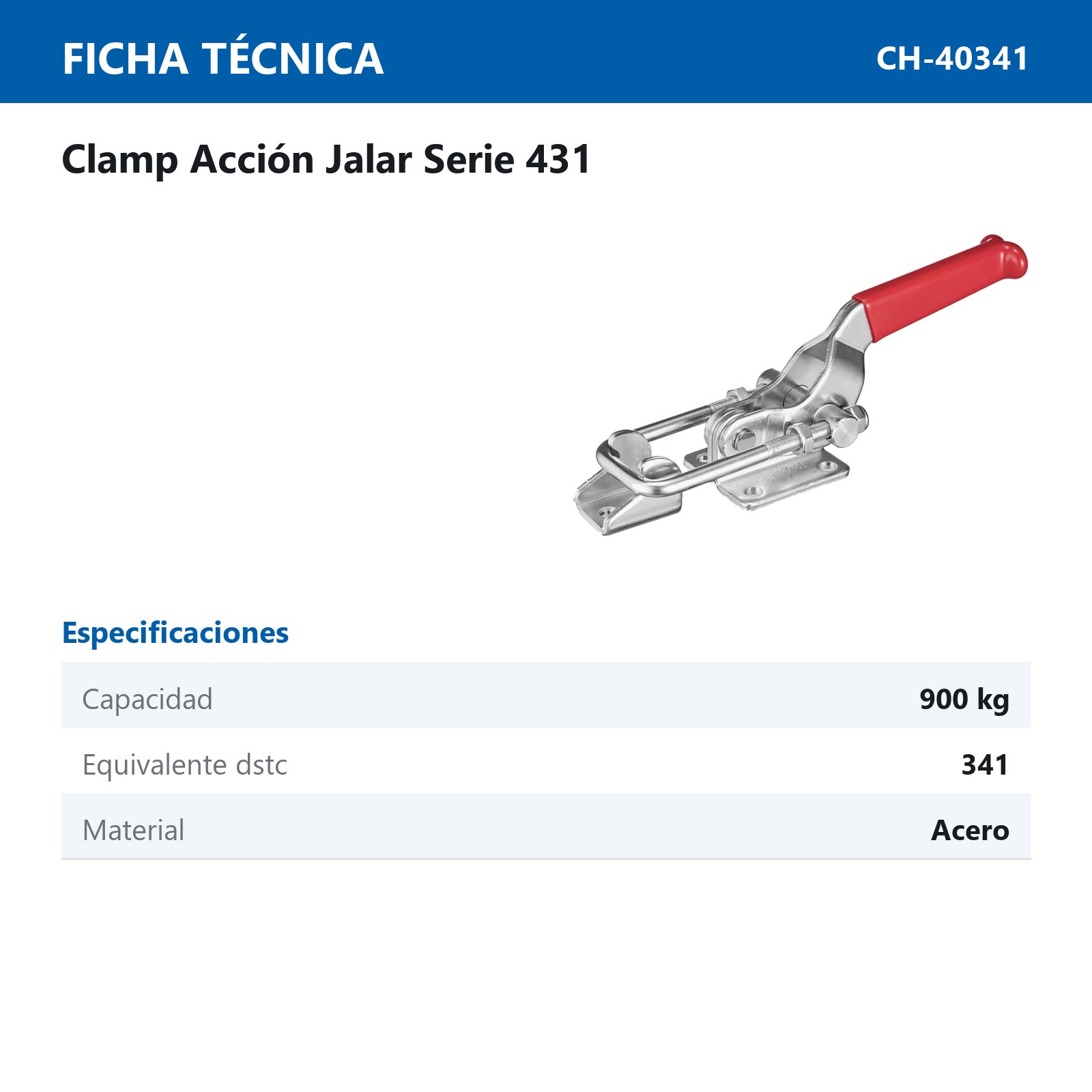 CLAMP ACCION JALAR 900KG - Imagen 2