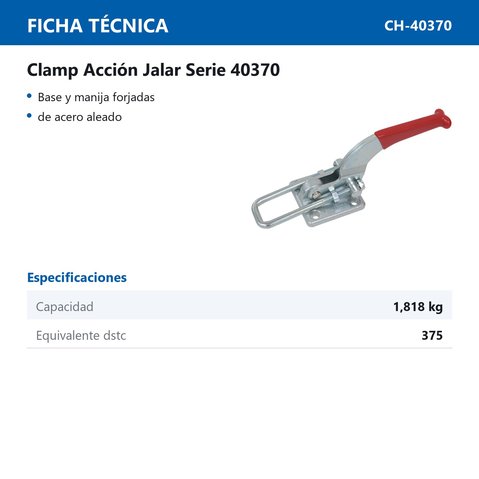 CLAMP TIPO PESTILLO 1818KG - Imagen 2