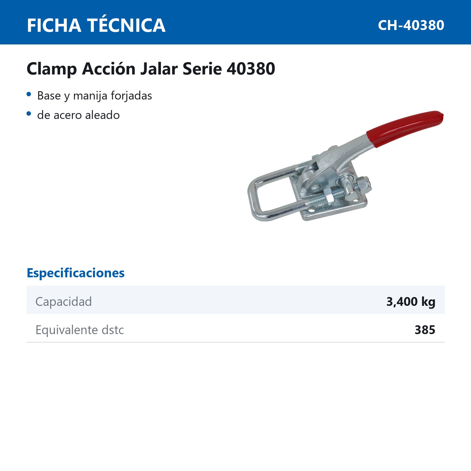 CLAMP TIPO PESTILLO 3400KG - Imagen 2
