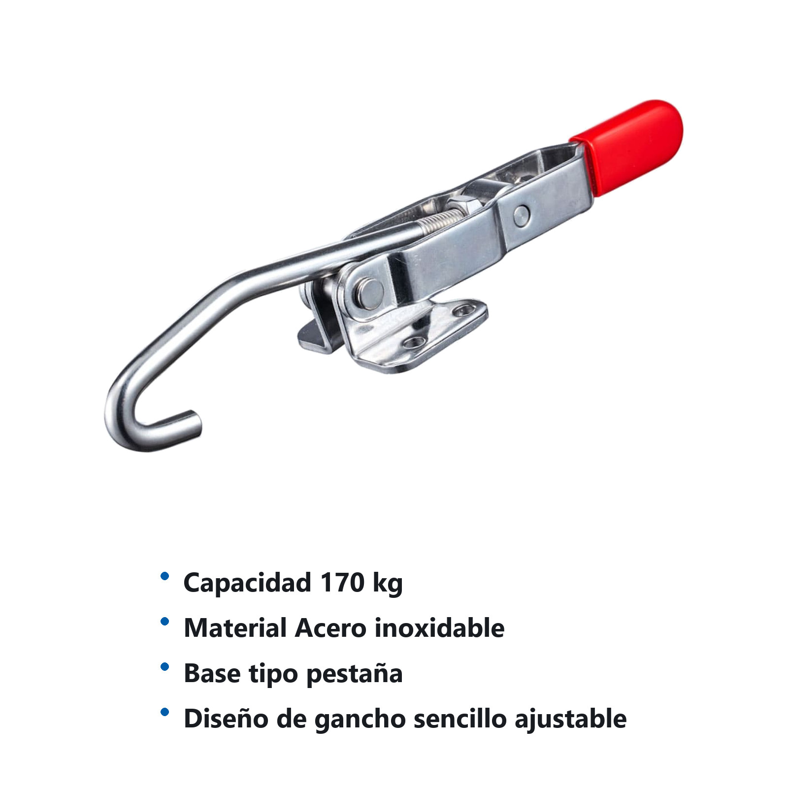CLAMP TIPO PESTILLO 170KG ACERO INOXIDABLE - Imagen 2