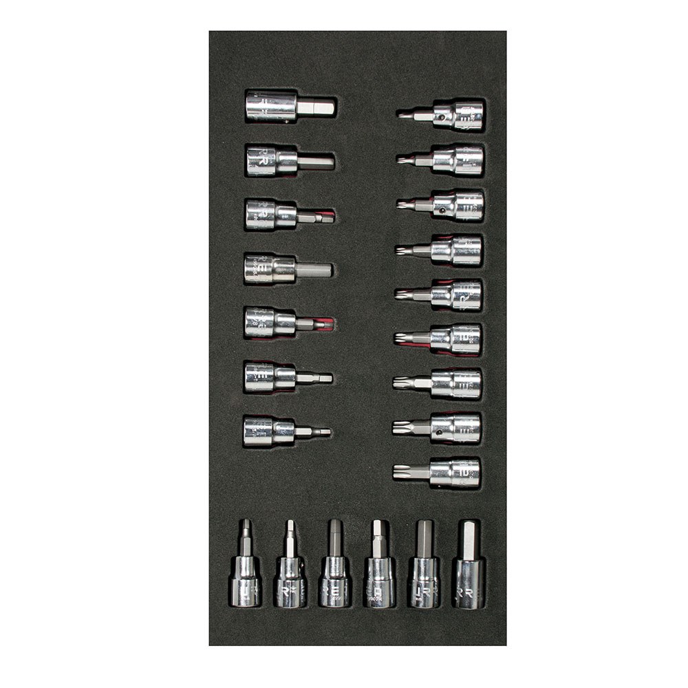 Juego de dados cuadro de 3/8" varias puntas 22 piezas, CH108-C Urrea