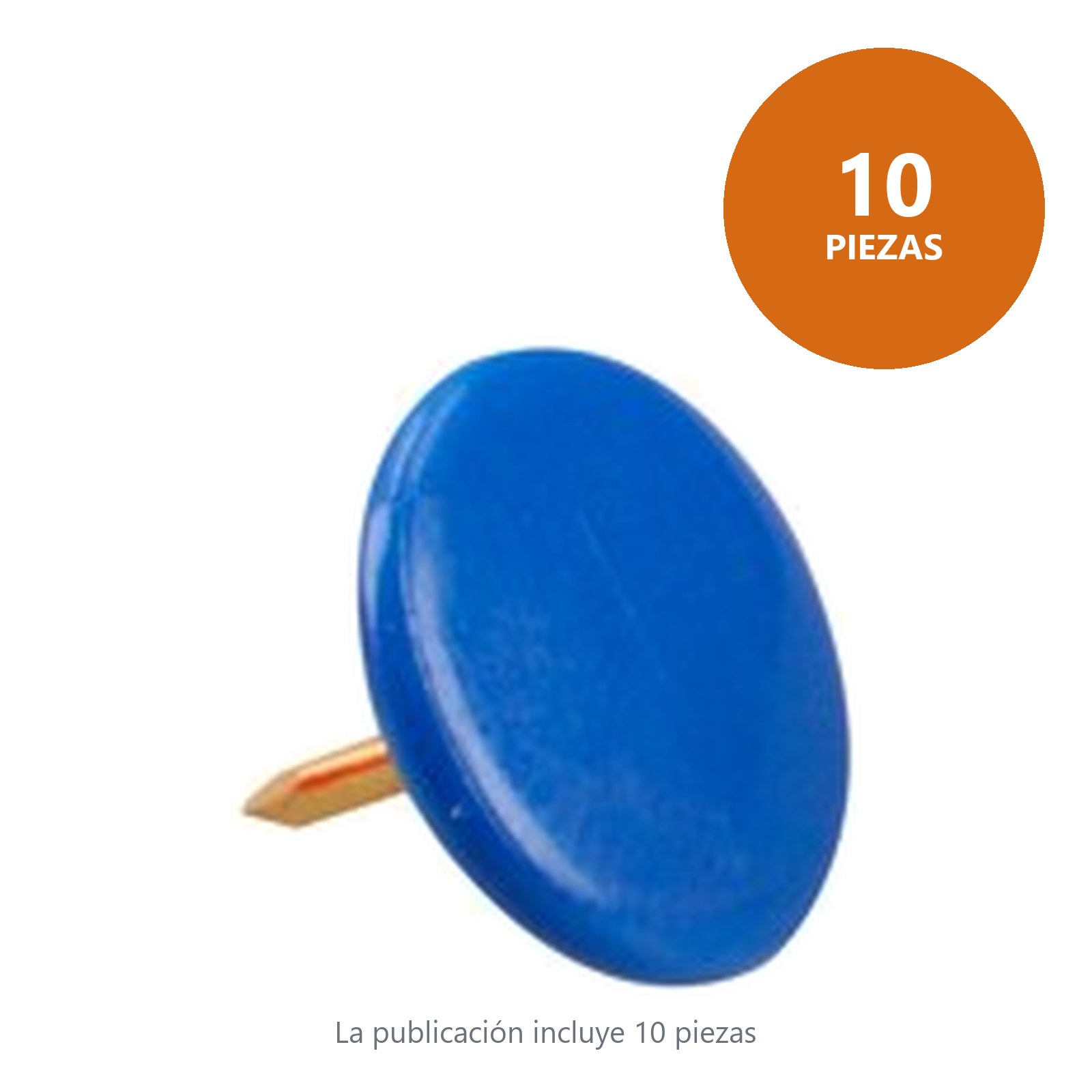 Chinches con cabeza cubierta de PVC de colores, 100 piezas Foy - Imagen 3