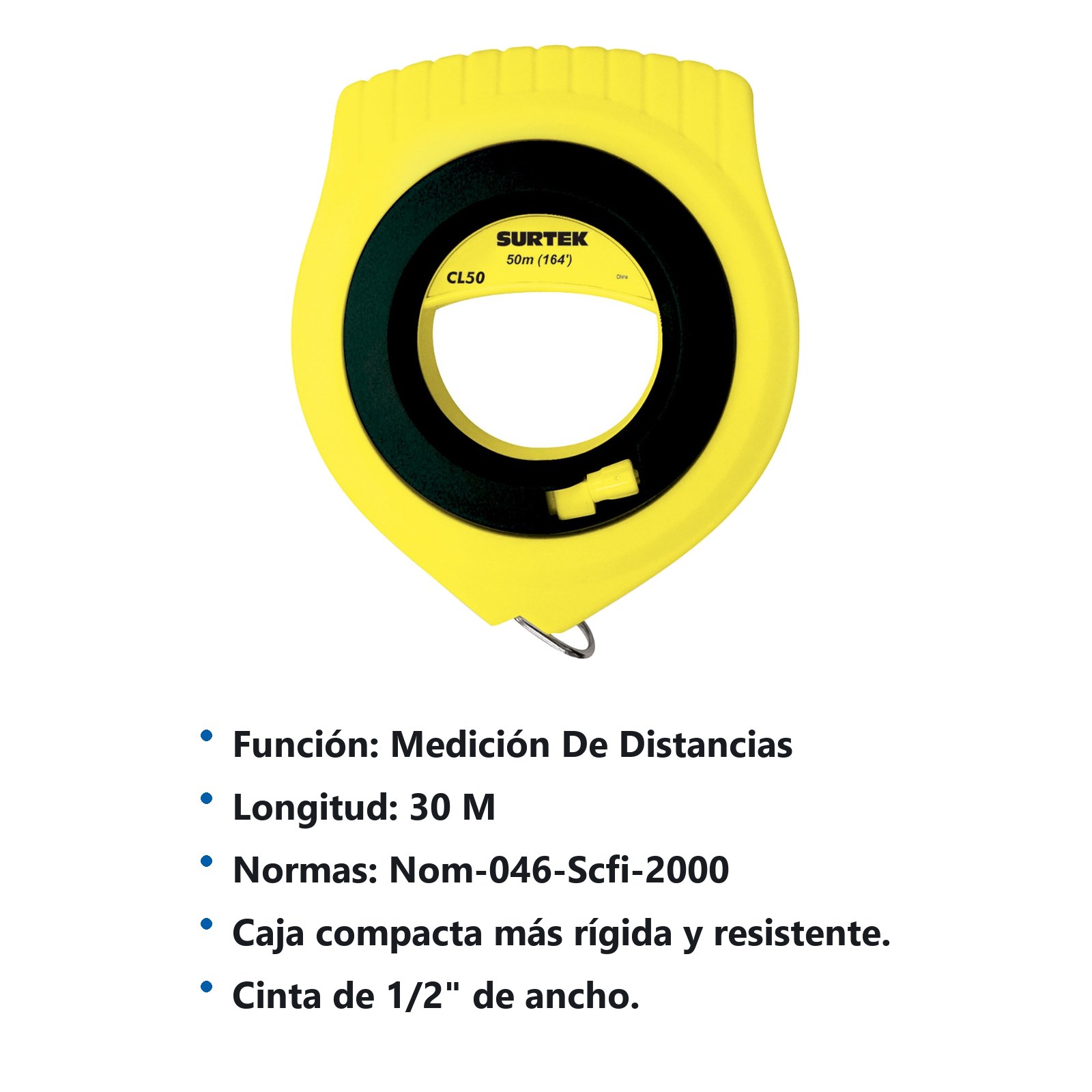 Cinta larga metálica 30 m Surtek - Imagen 2