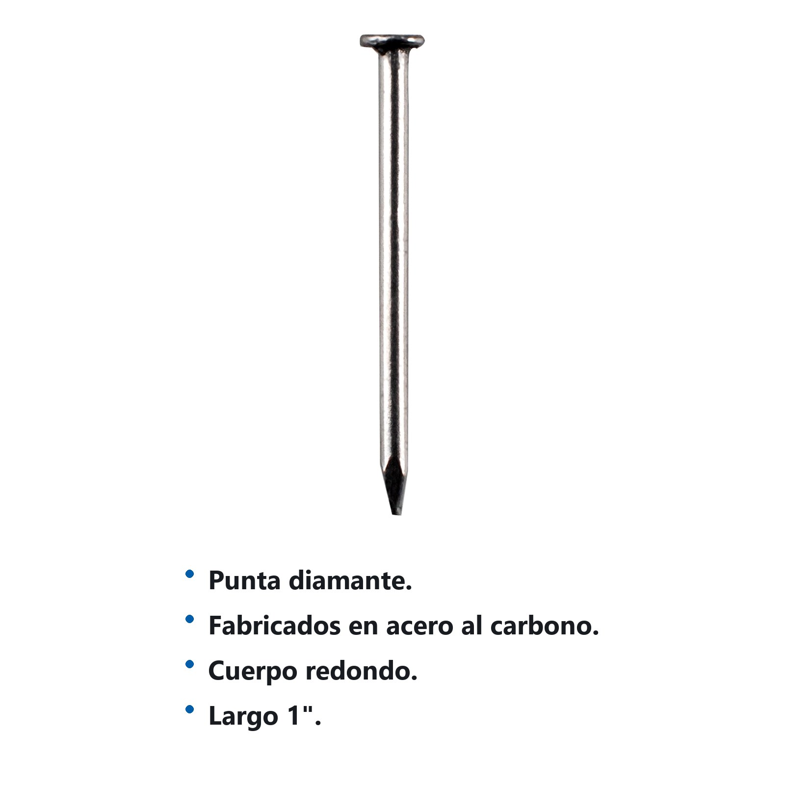 Clavo tipo alfiler con cabeza 1", 1 kg Surtek - Imagen 2