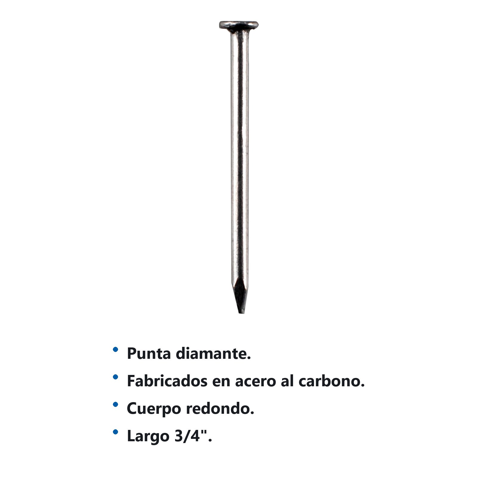 Clavo tipo alfiler con cabeza 3/4", 1 kg Surtek - Imagen 2